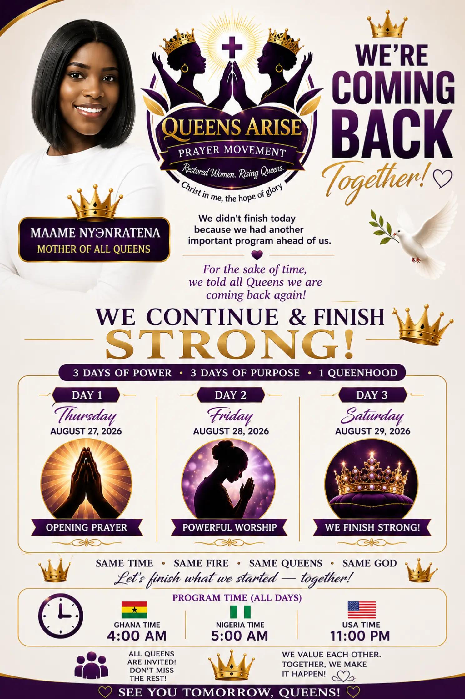 @Queens Arise Tina G