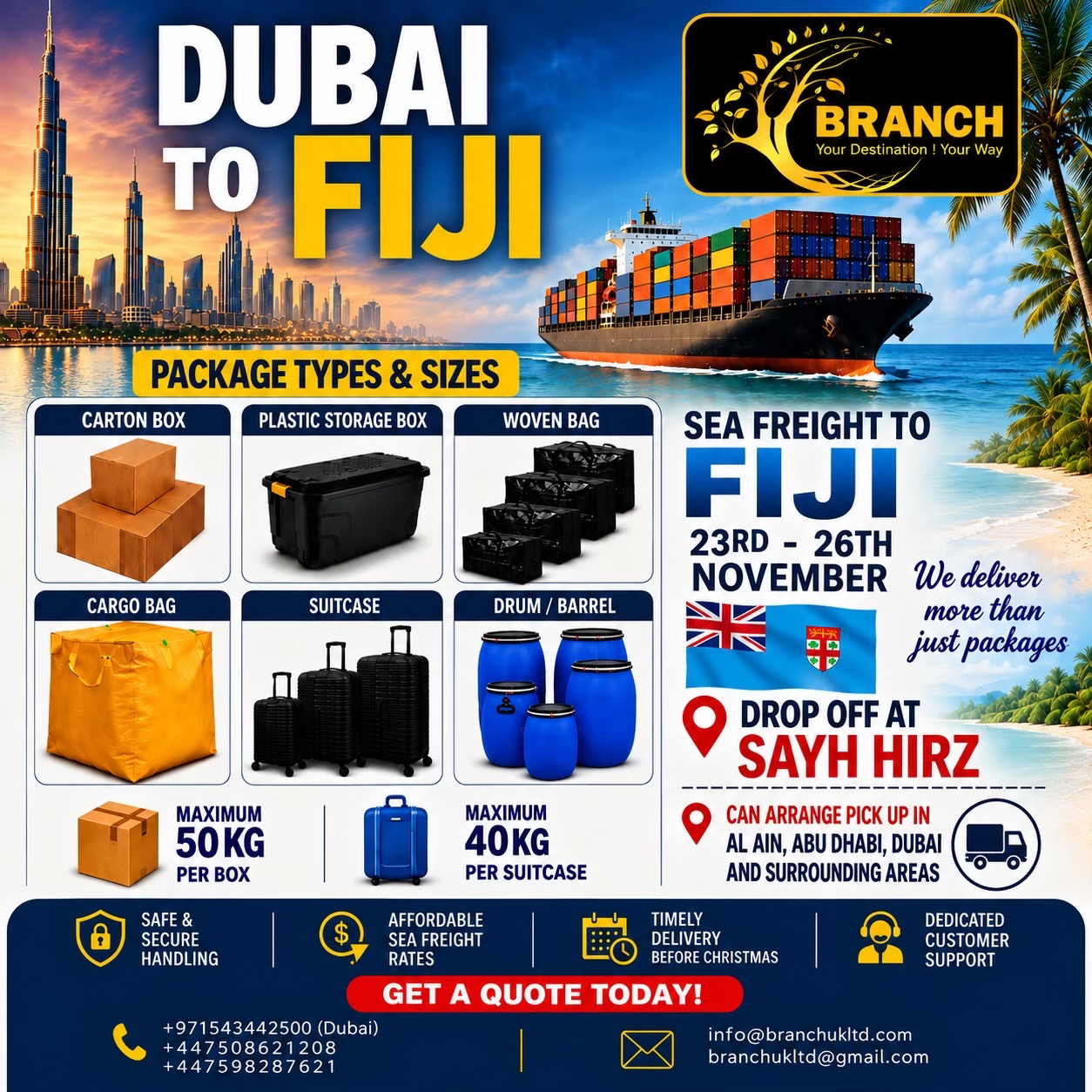 @BranchUK Air & Sea Freight