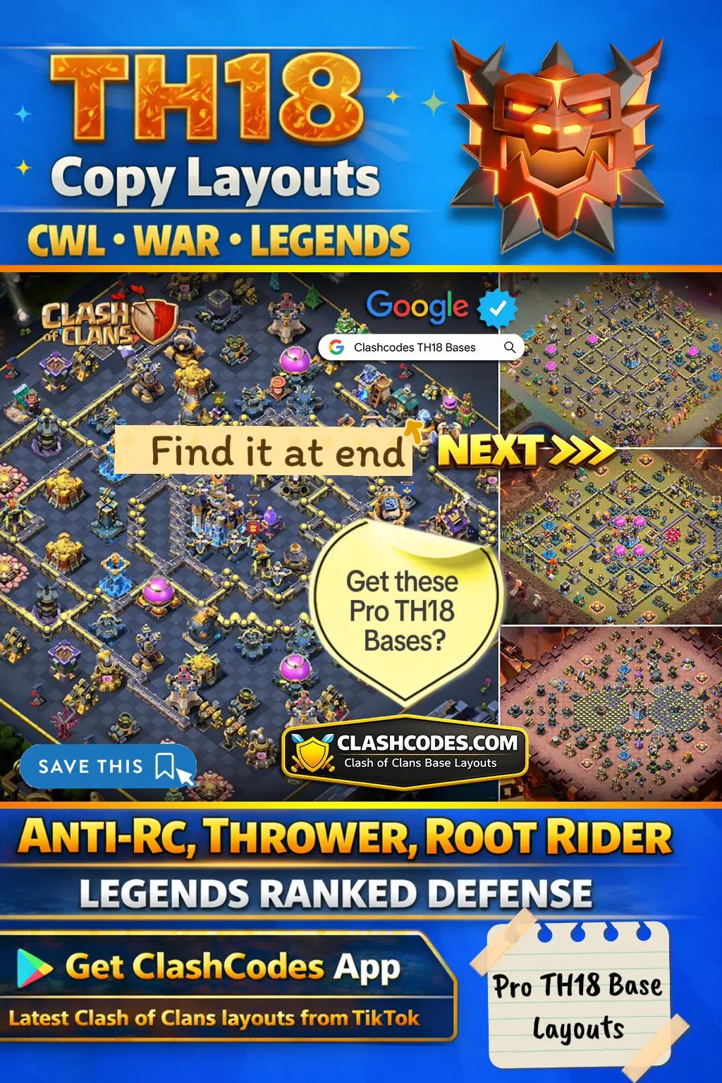 @Clashcodes COC Baselayouts