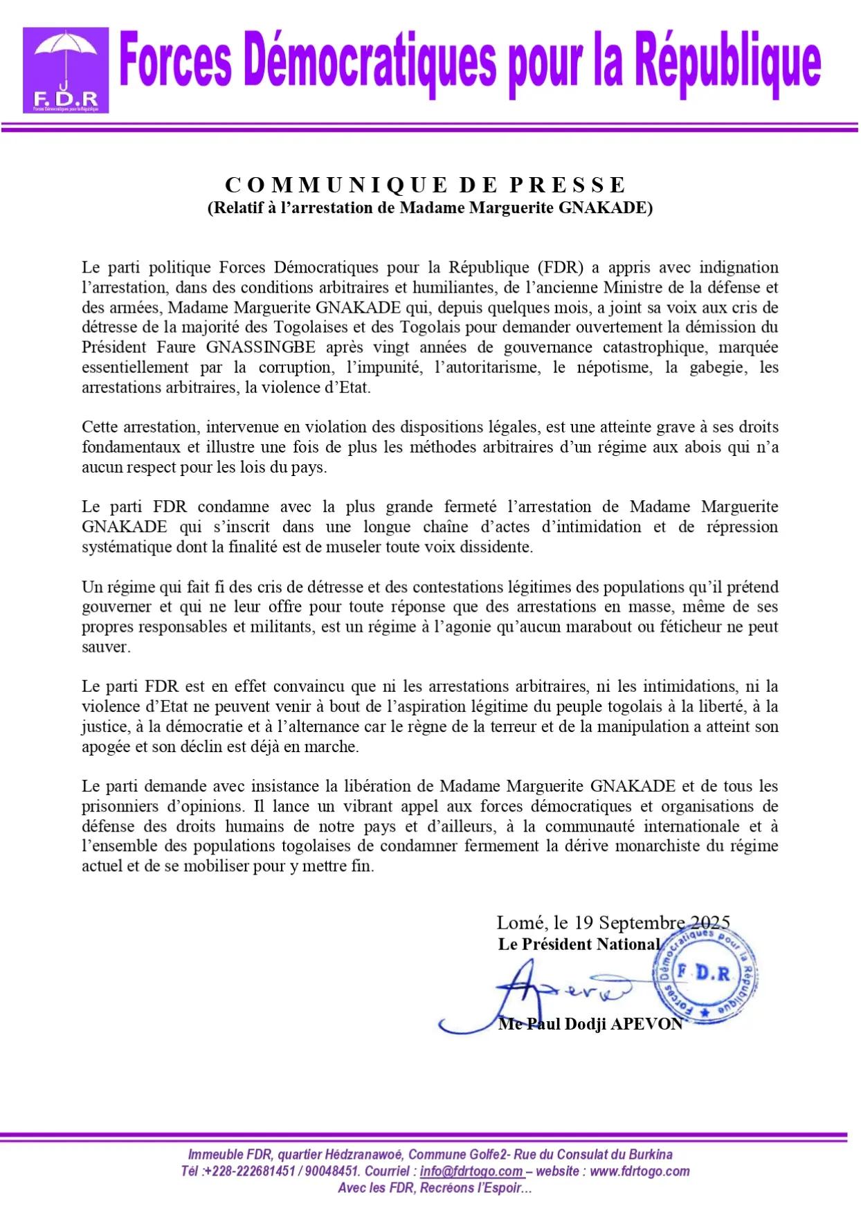 @Parti Politique FDR