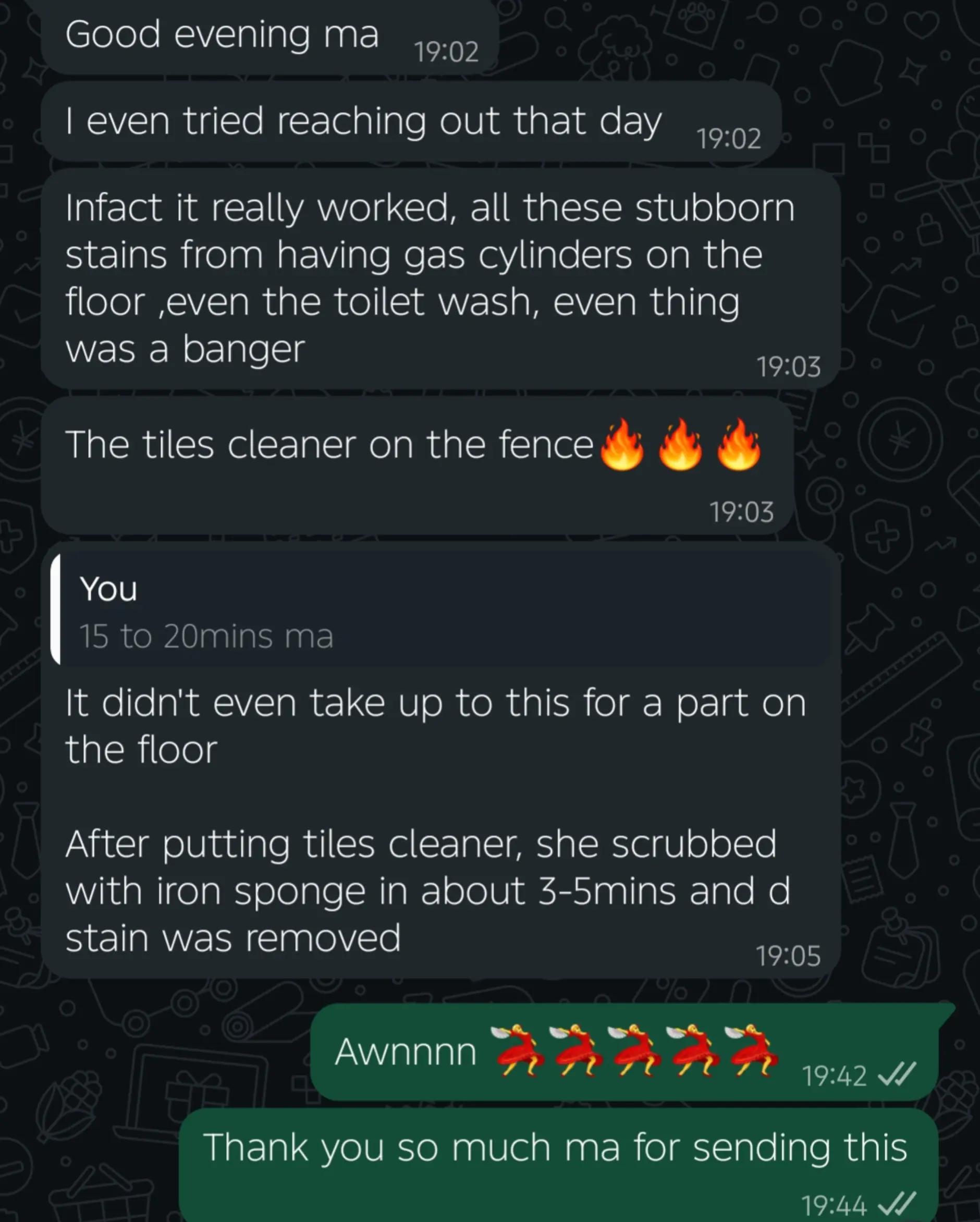 @Leemash cleaning products