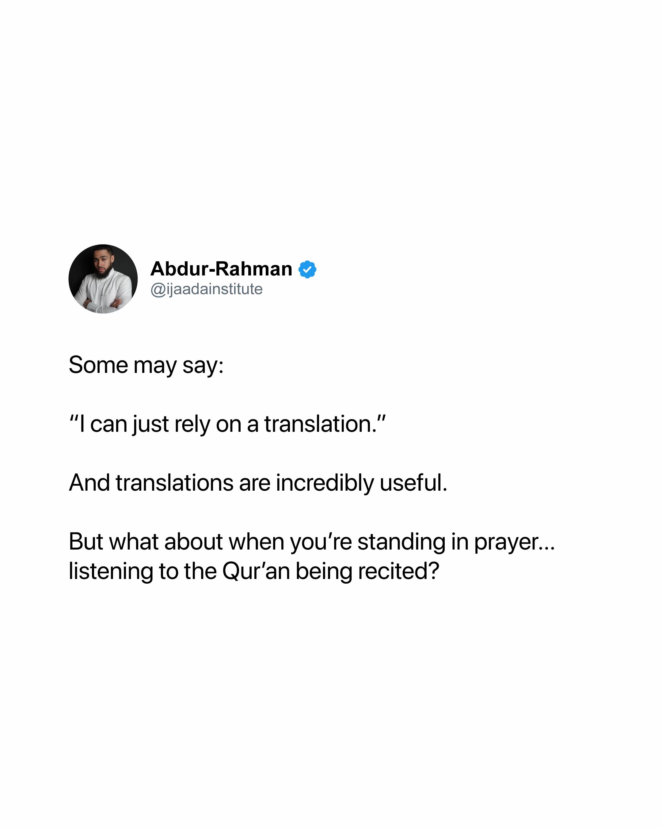 @Abdur Rahman - Arabic Teacher