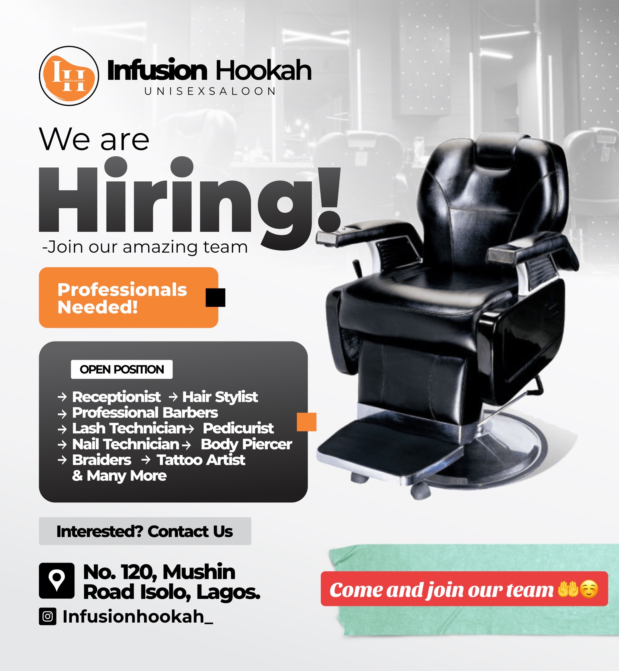 @Unisex saloon In Isolo