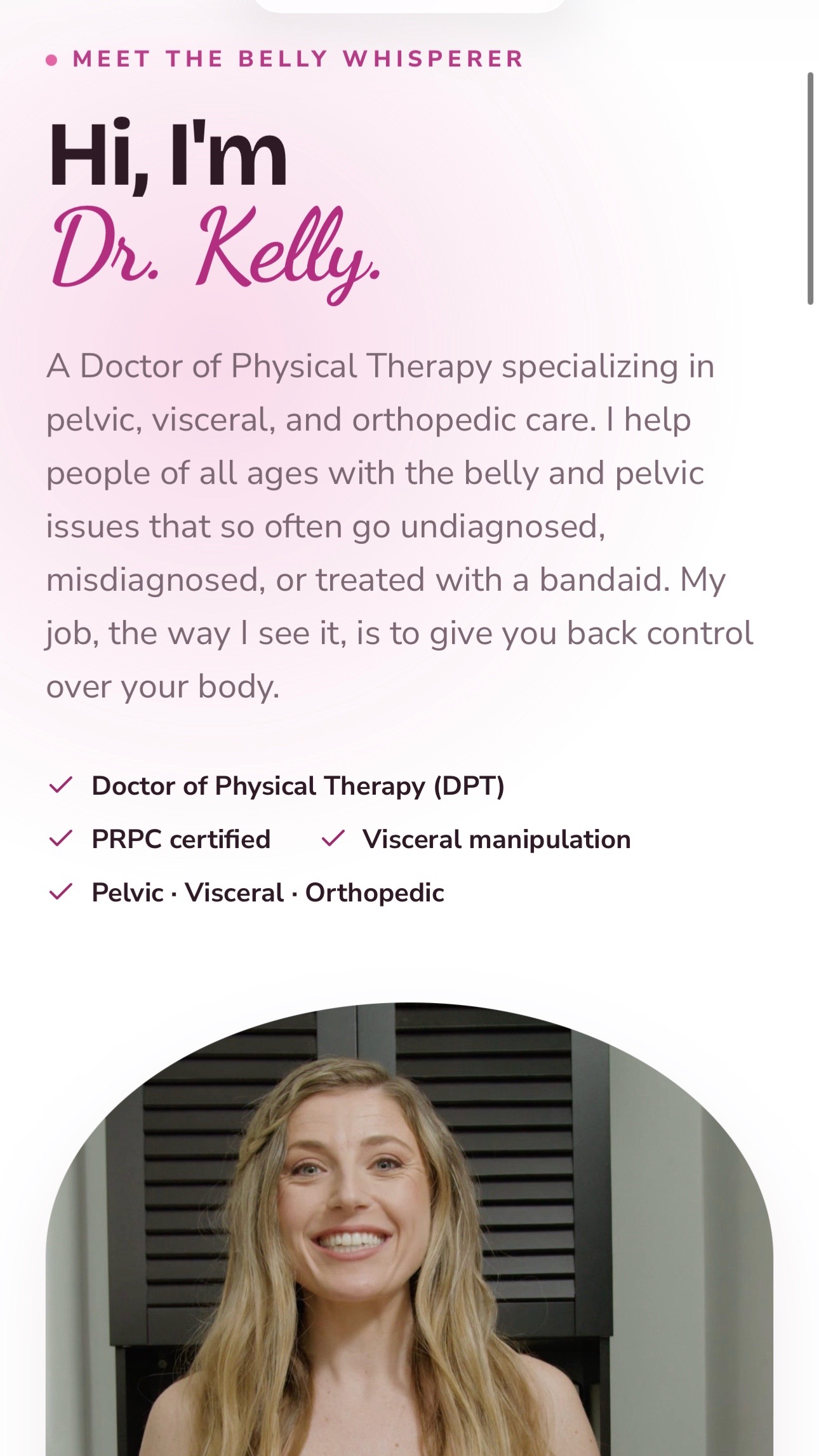 @Dr. Kelly Peterson PT,DPT,PRPC