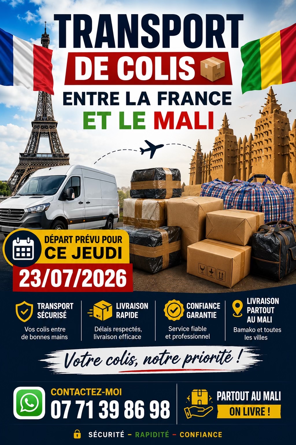 @GP Paris Bamako✈️+33771398698
