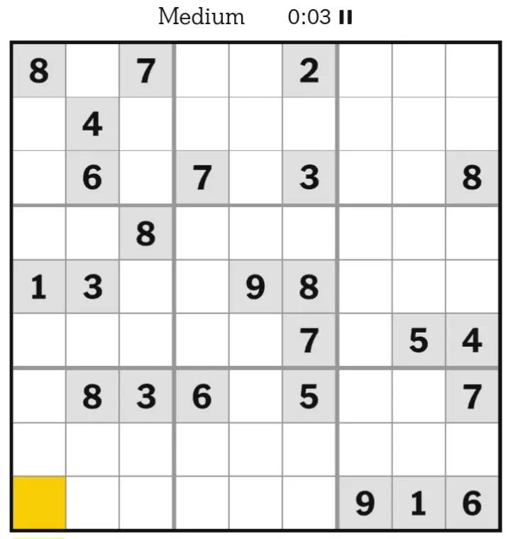 @NYT Sudoku