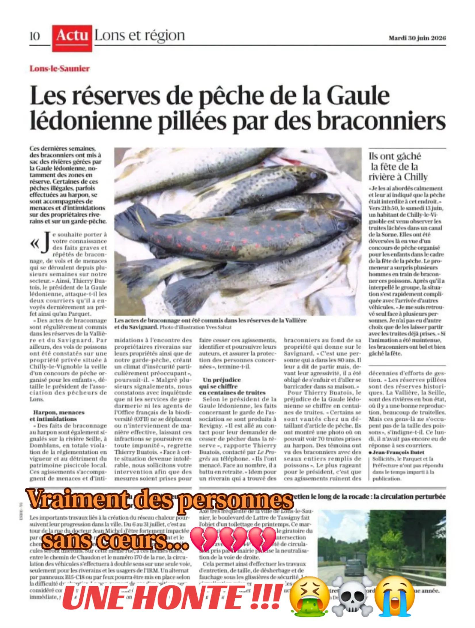 @rivi&egrave;res comtoises &agrave; l'agonie