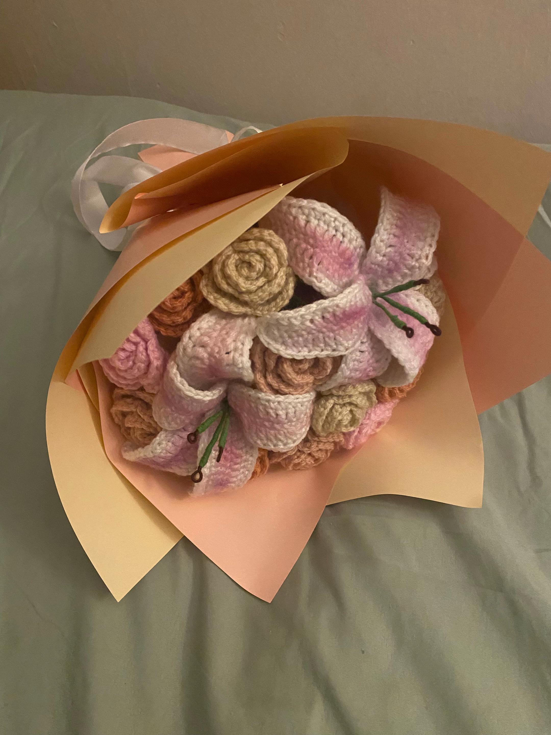 @crochet flower