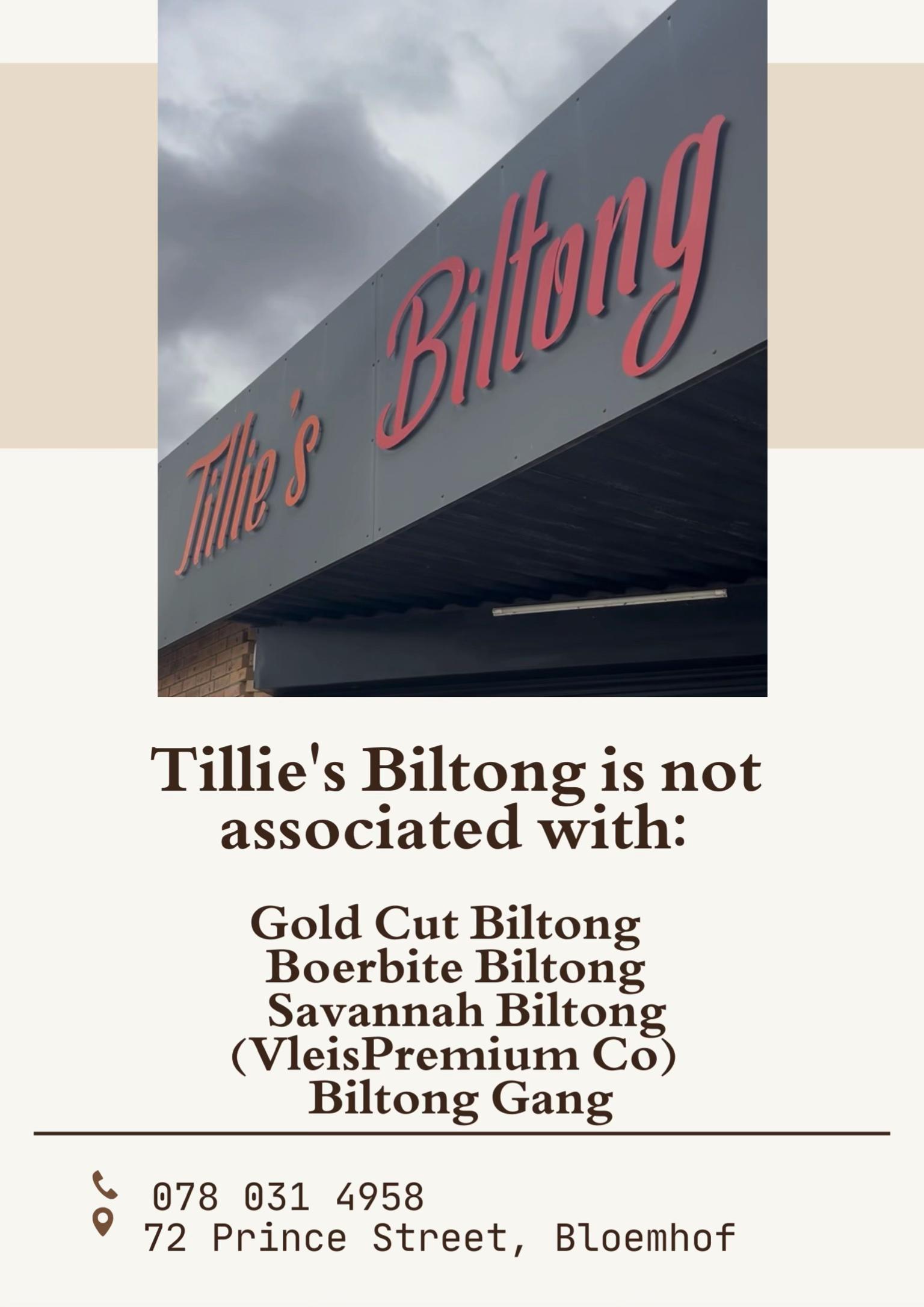 @Tillie's Biltong