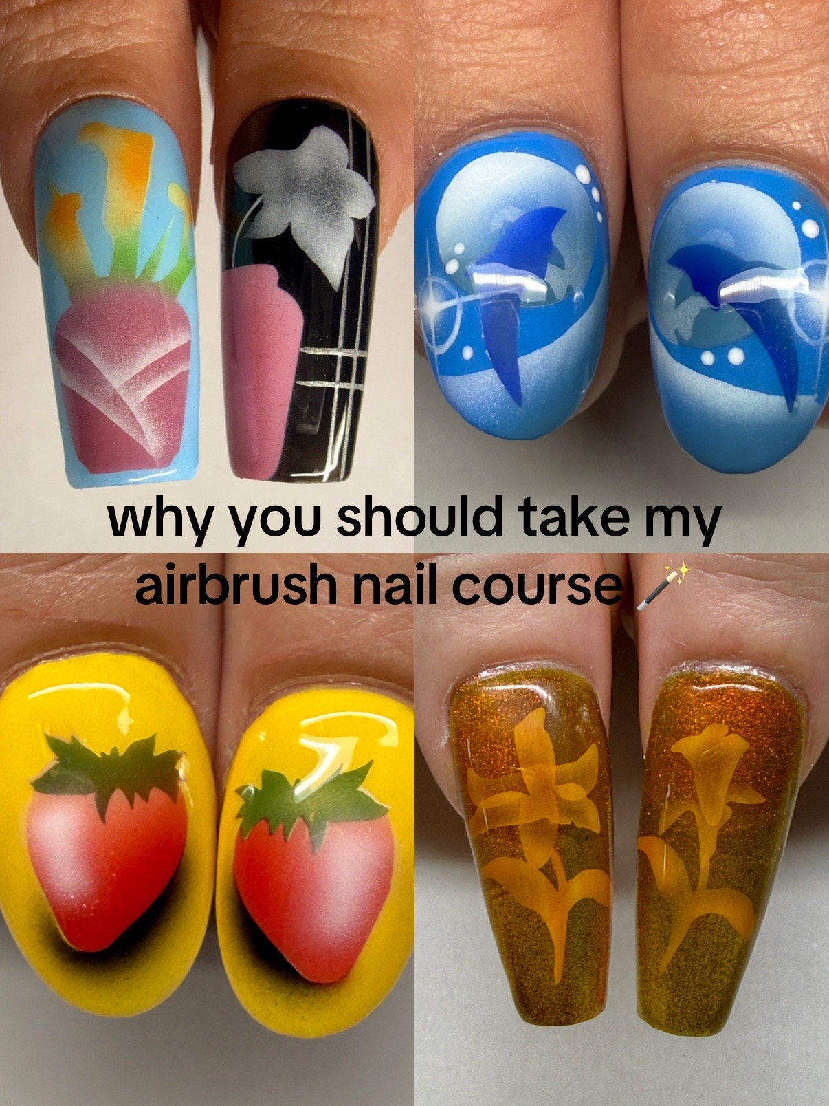 @Geranium Duet Nails