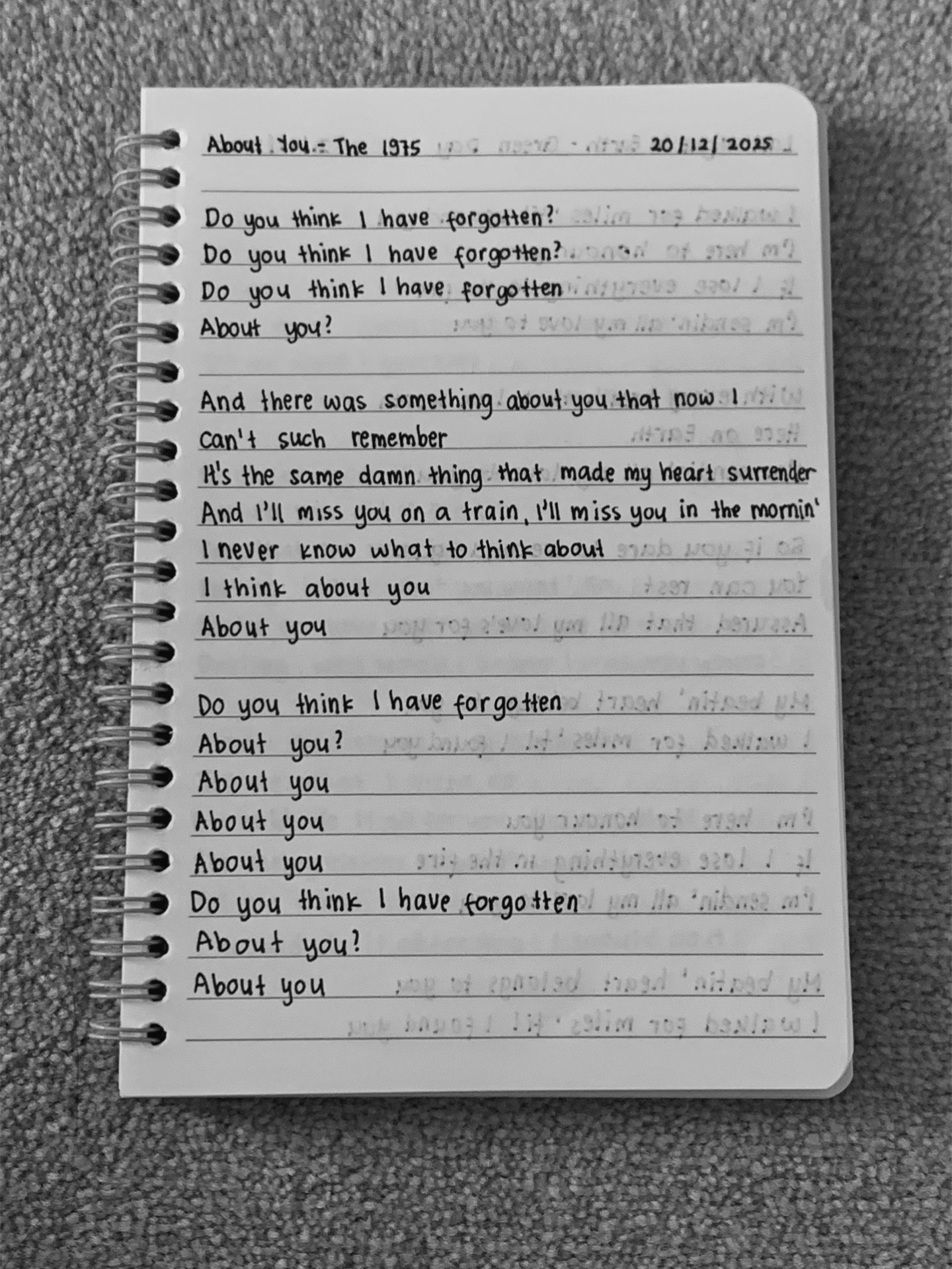 @handwriting lyrics
