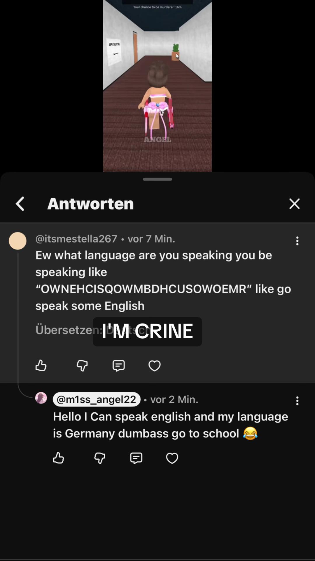 @Thanks for pinning my comment