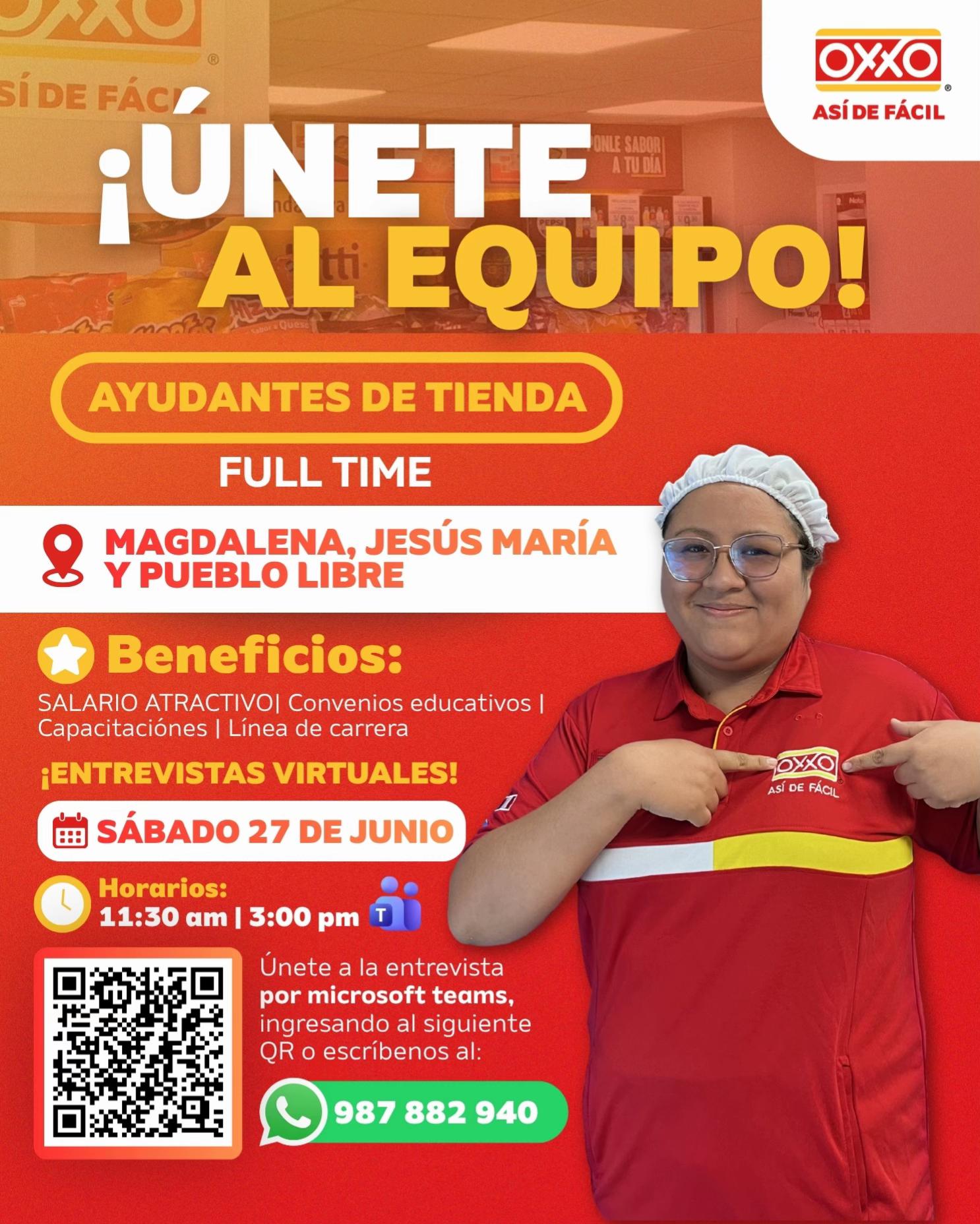@Trabaja en OXXO Per&uacute;