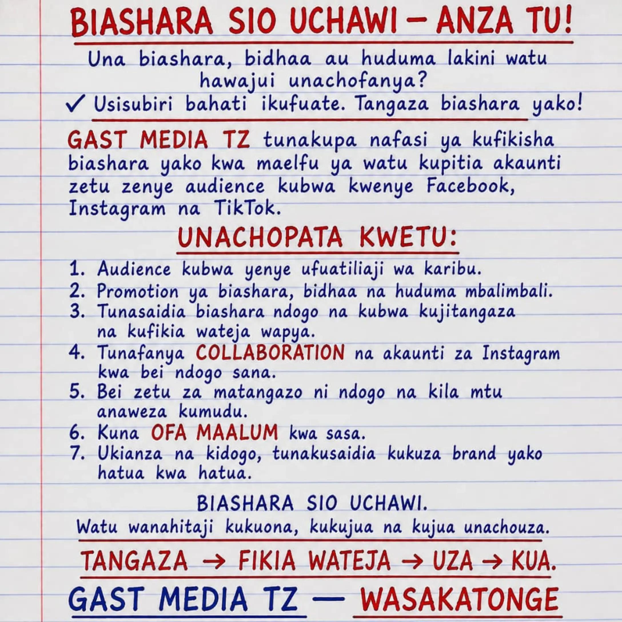 @GAST MEDIA TZ