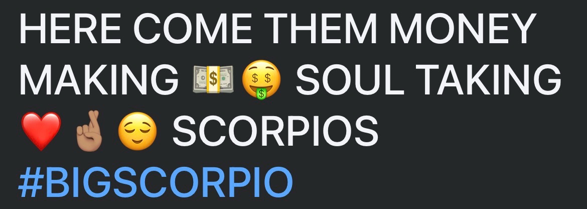 @The best of scorpios 🦂🦂❌