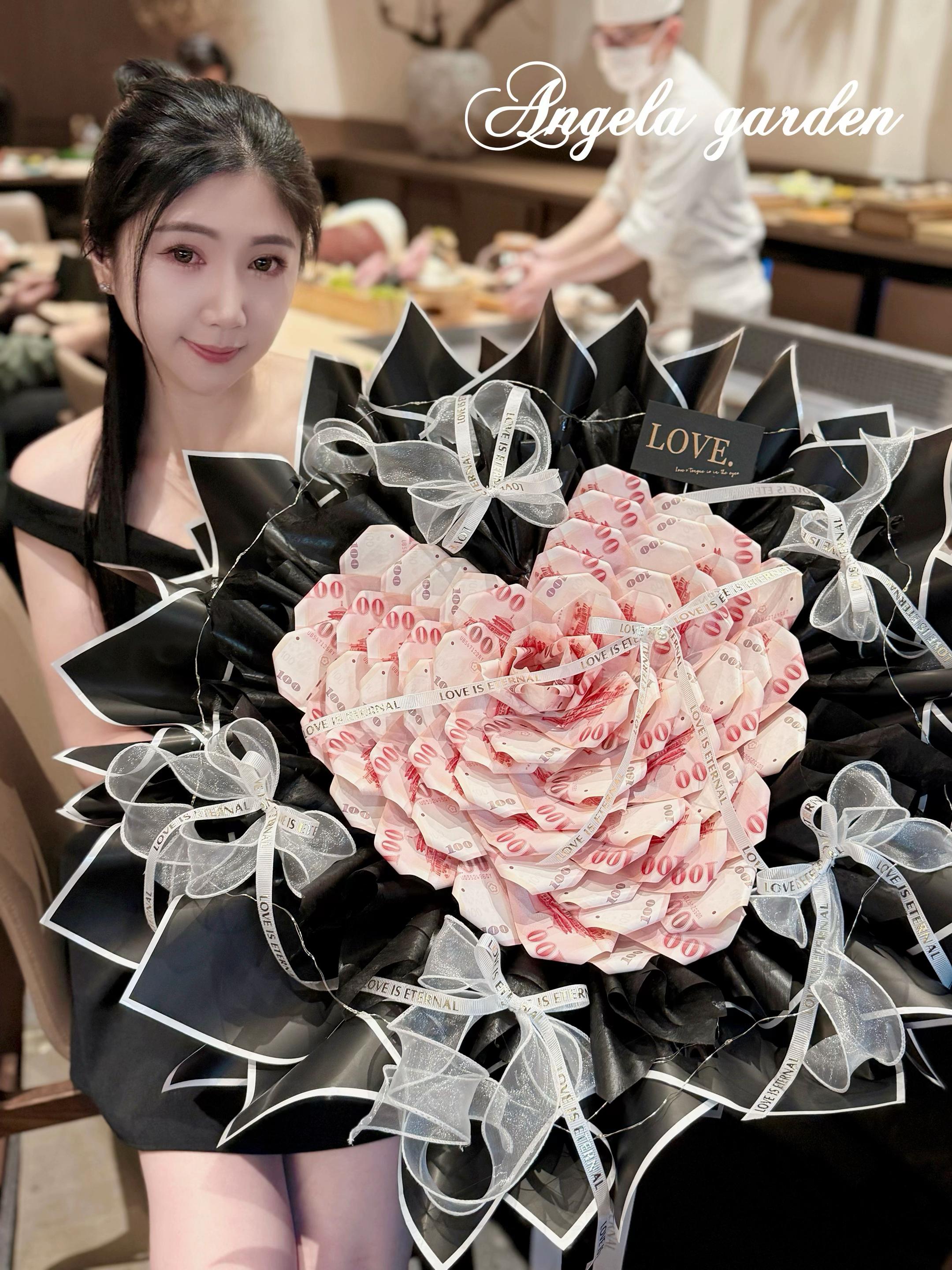 @Angela的小花園|有錢花|噴錢蛋糕|噴錢花束|鈔票蛋糕
