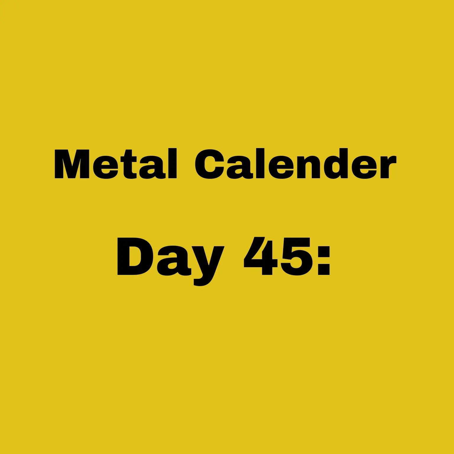 @Rock & Metal Calender