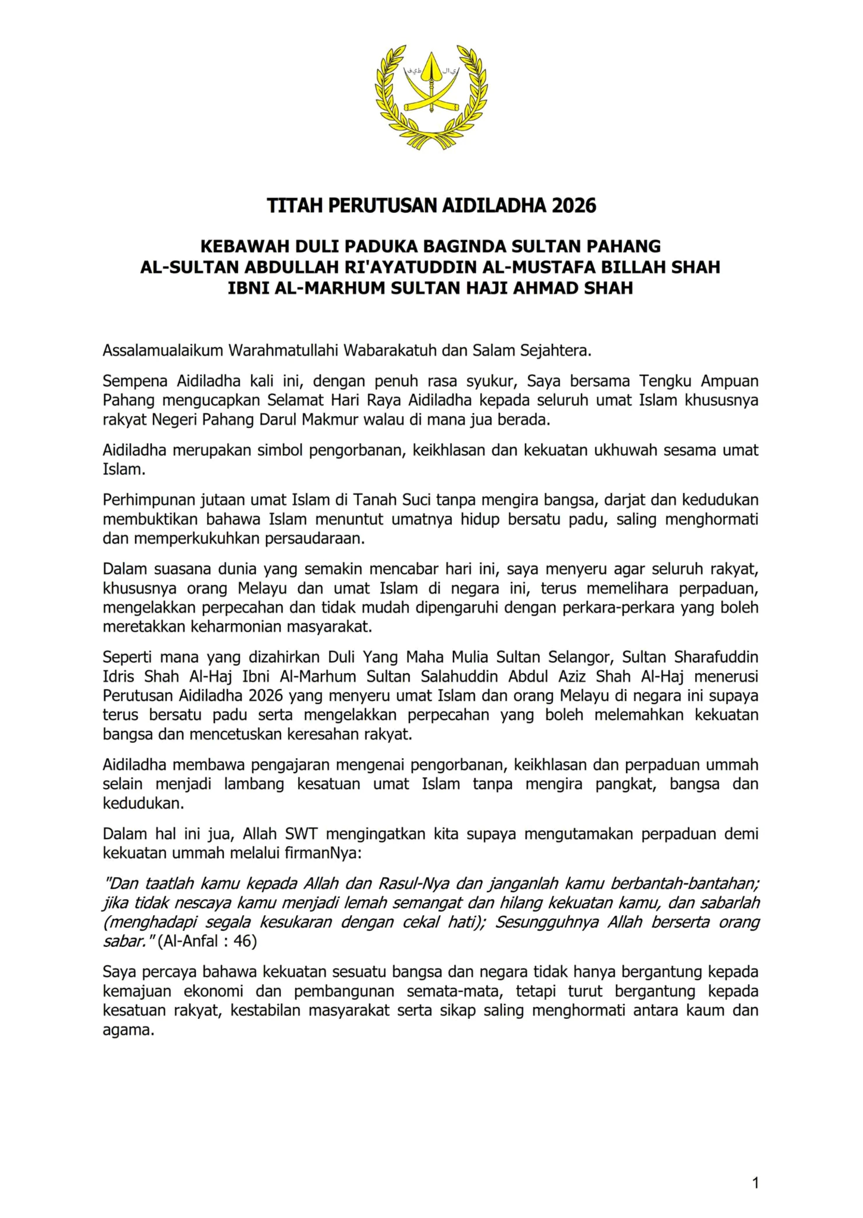 @Kesultanan Pahang