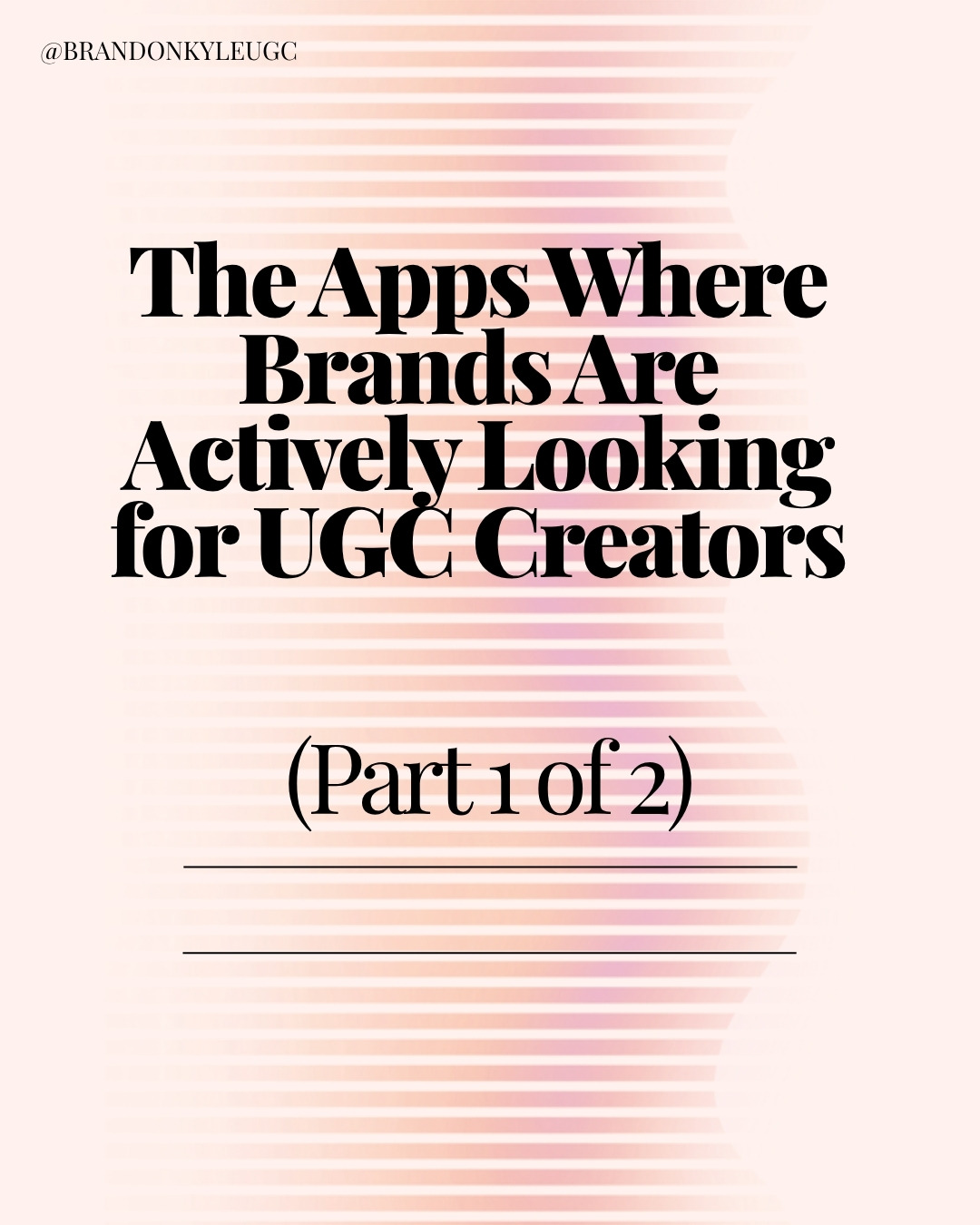 @Brandon - UGC Content Creator