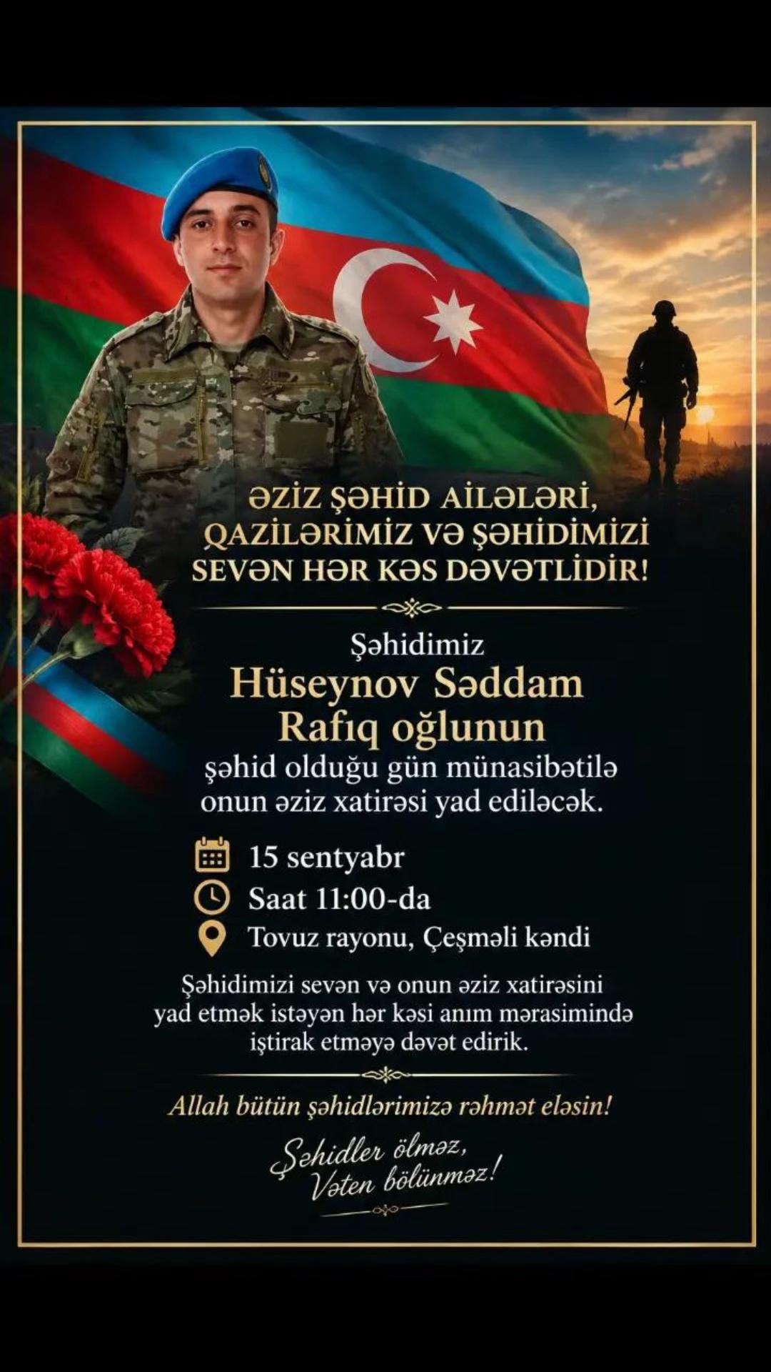 @ŞƏHİDLƏR ÖLMƏZ VƏTƏN BÖLÜNMƏZ