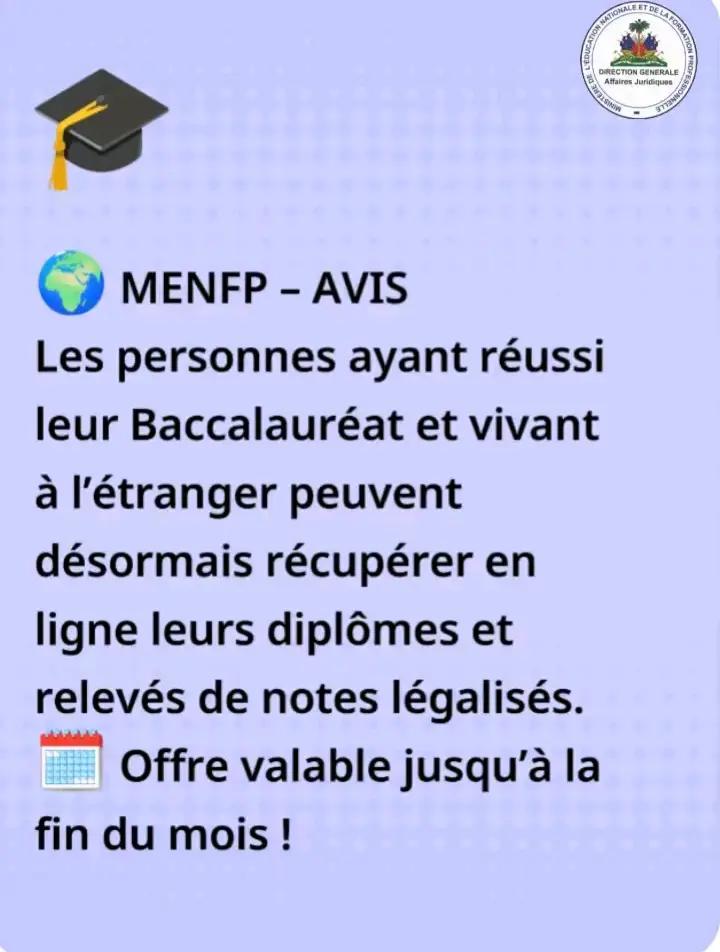 @MENFP HAITI Officiel