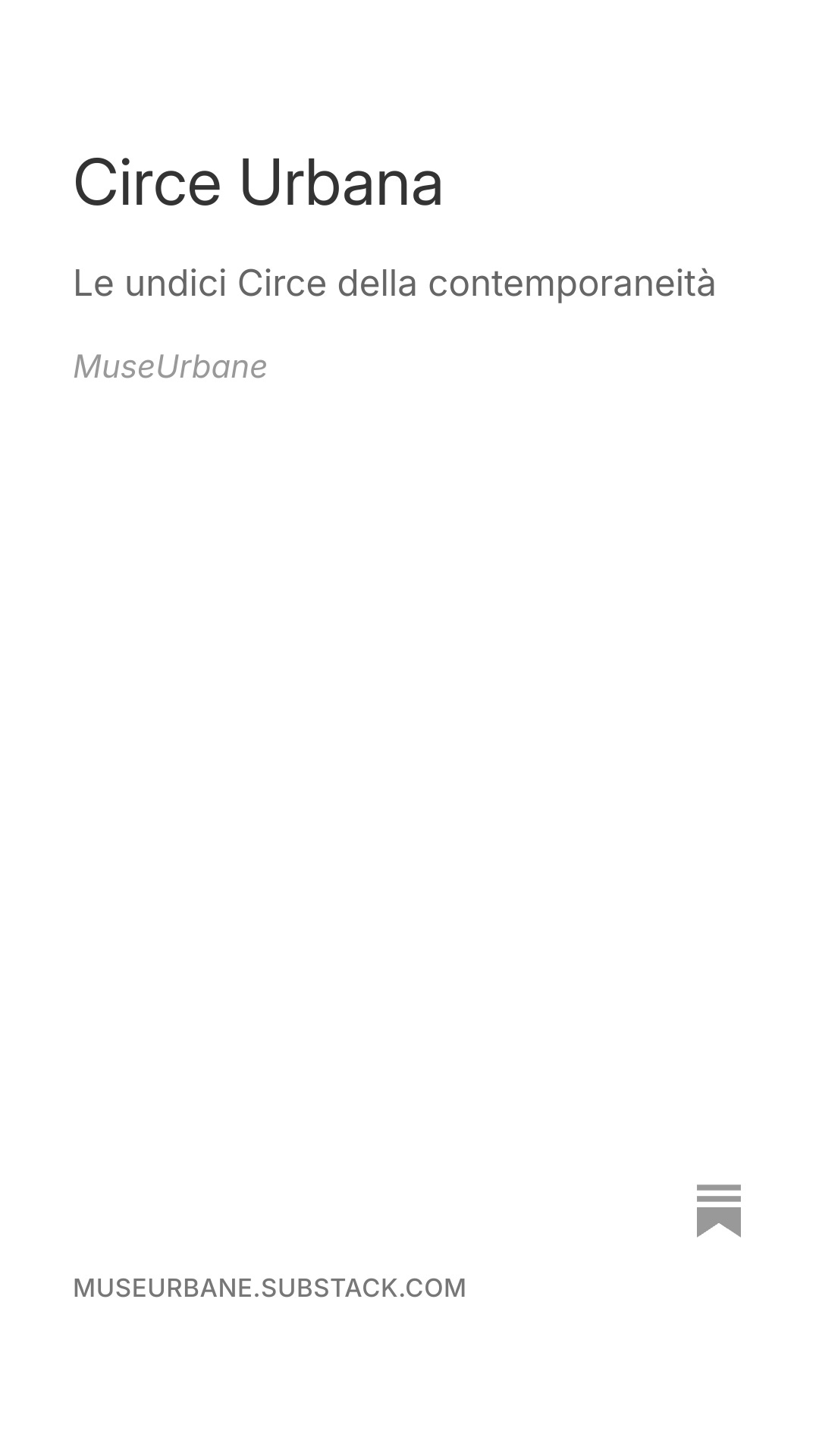 @Muse Urbane