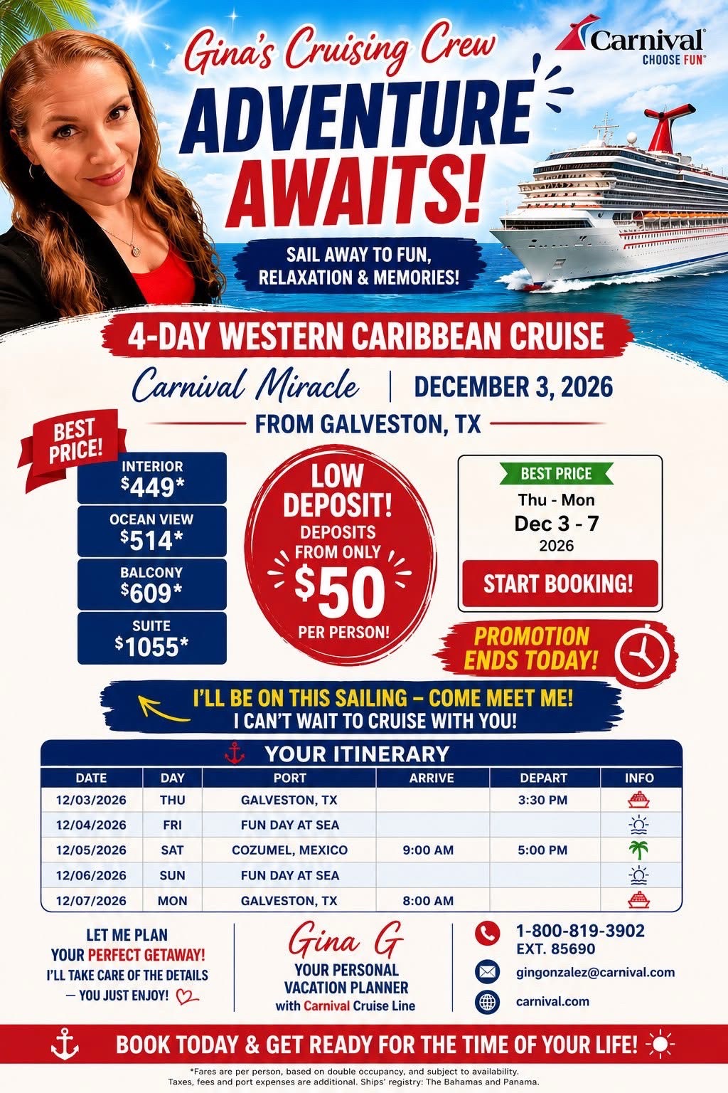 @🛳️ Gina&rsquo;s Cruisin Crew 🛳️