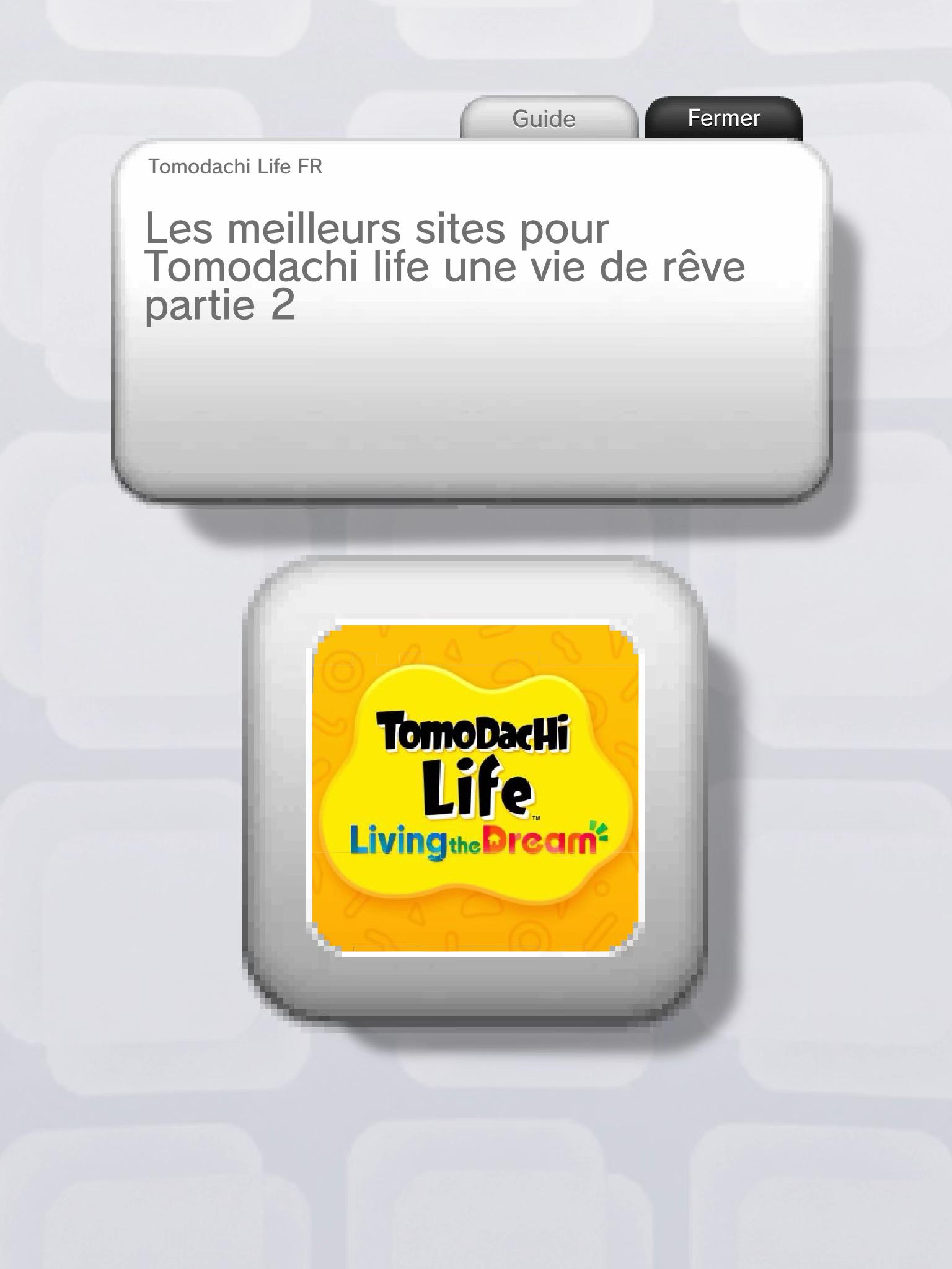 @Tomodachi life france