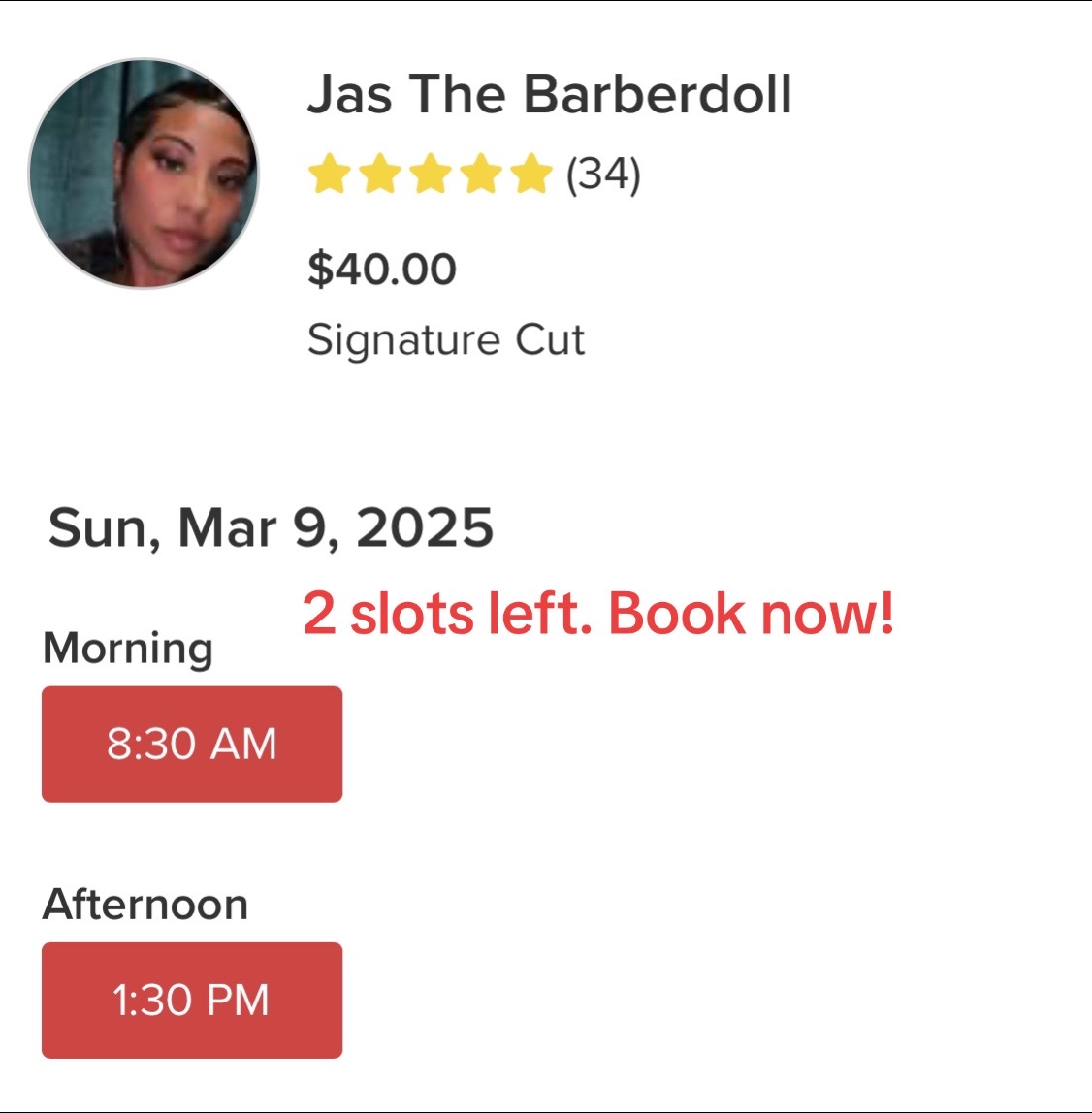 @Jas The Barberdoll