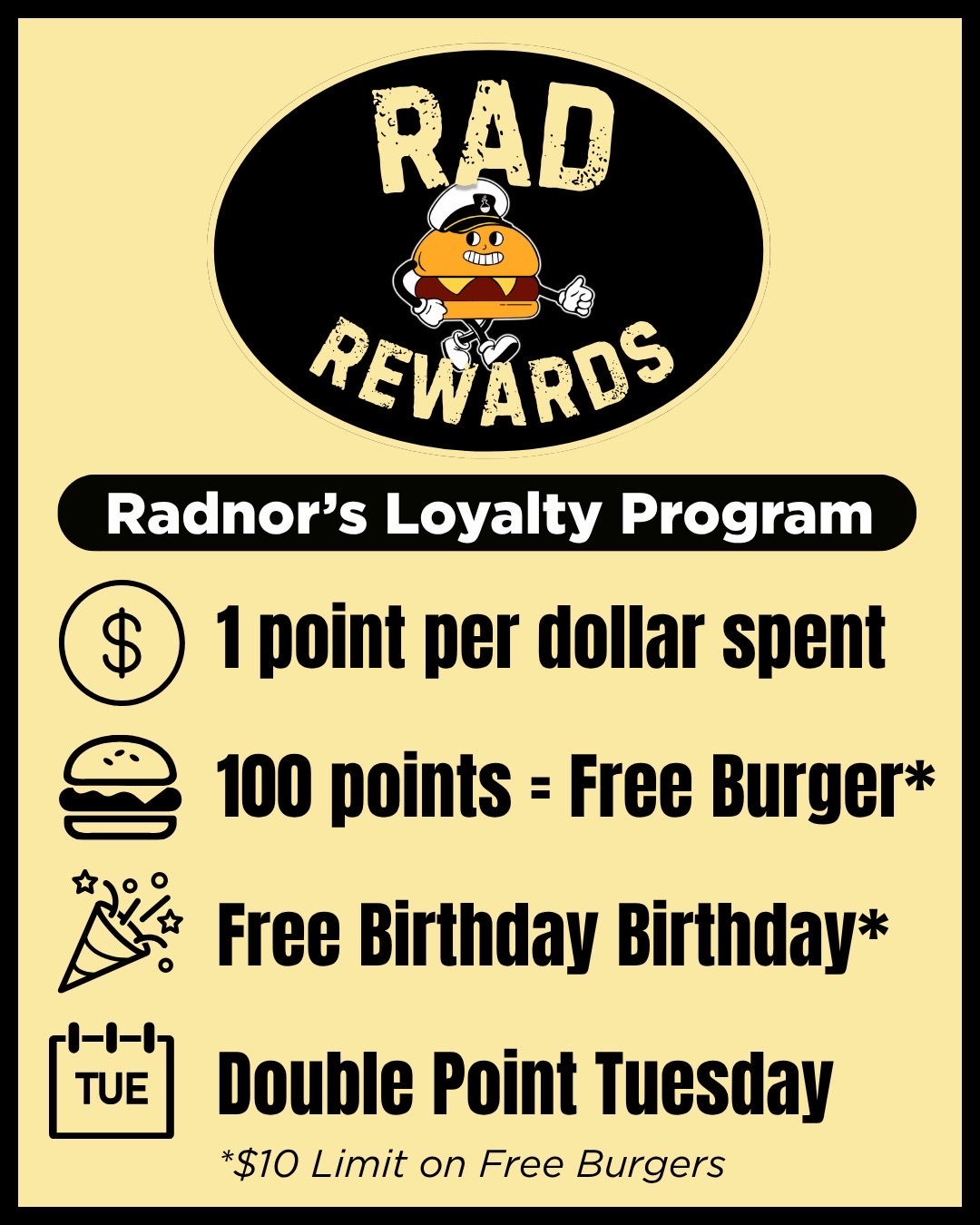 @Radnor's Burgers & Beignets ๐
