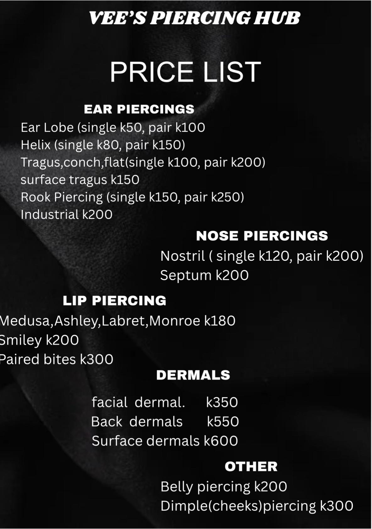 @Vee&rsquo;s piercing hub