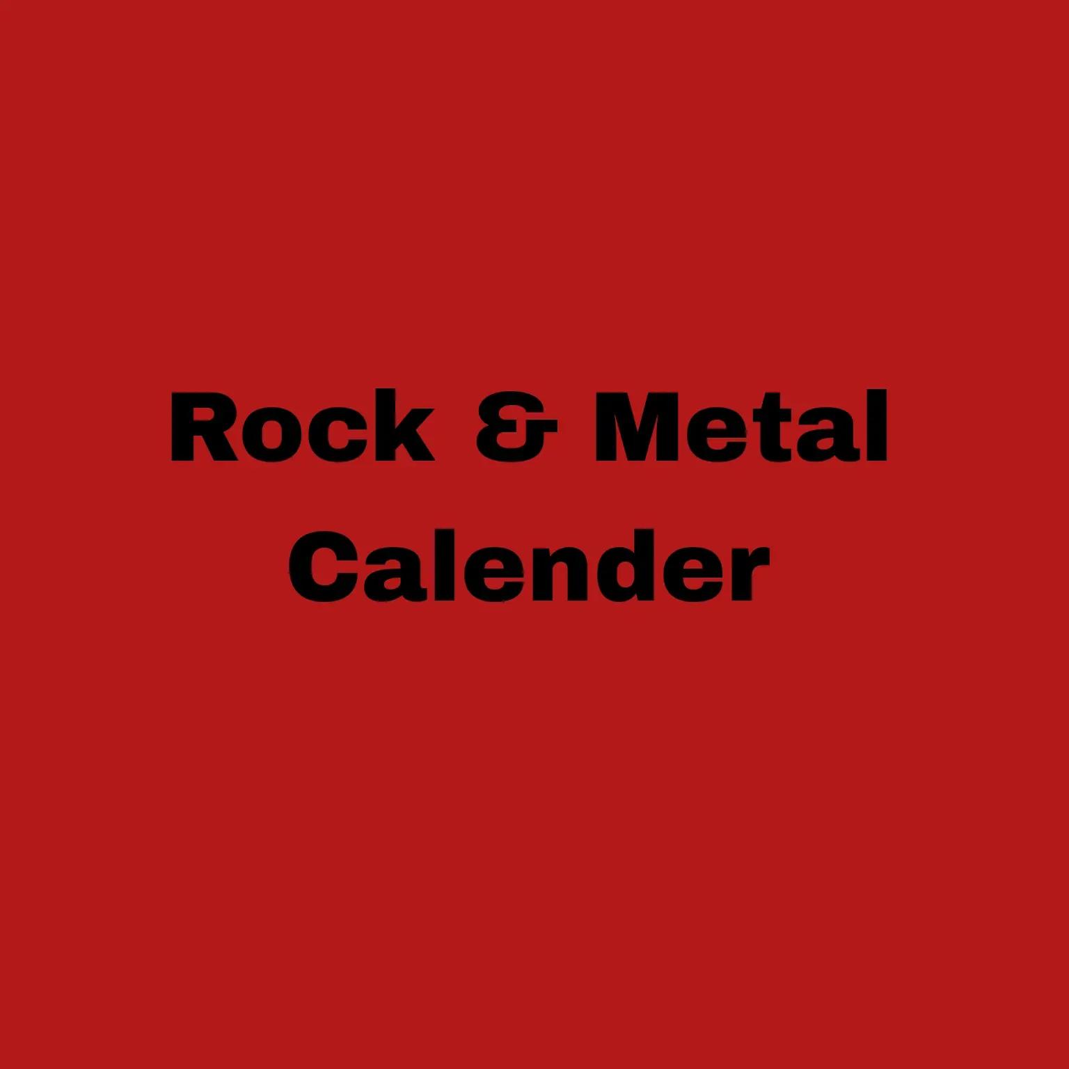 @Rock & Metal Calender