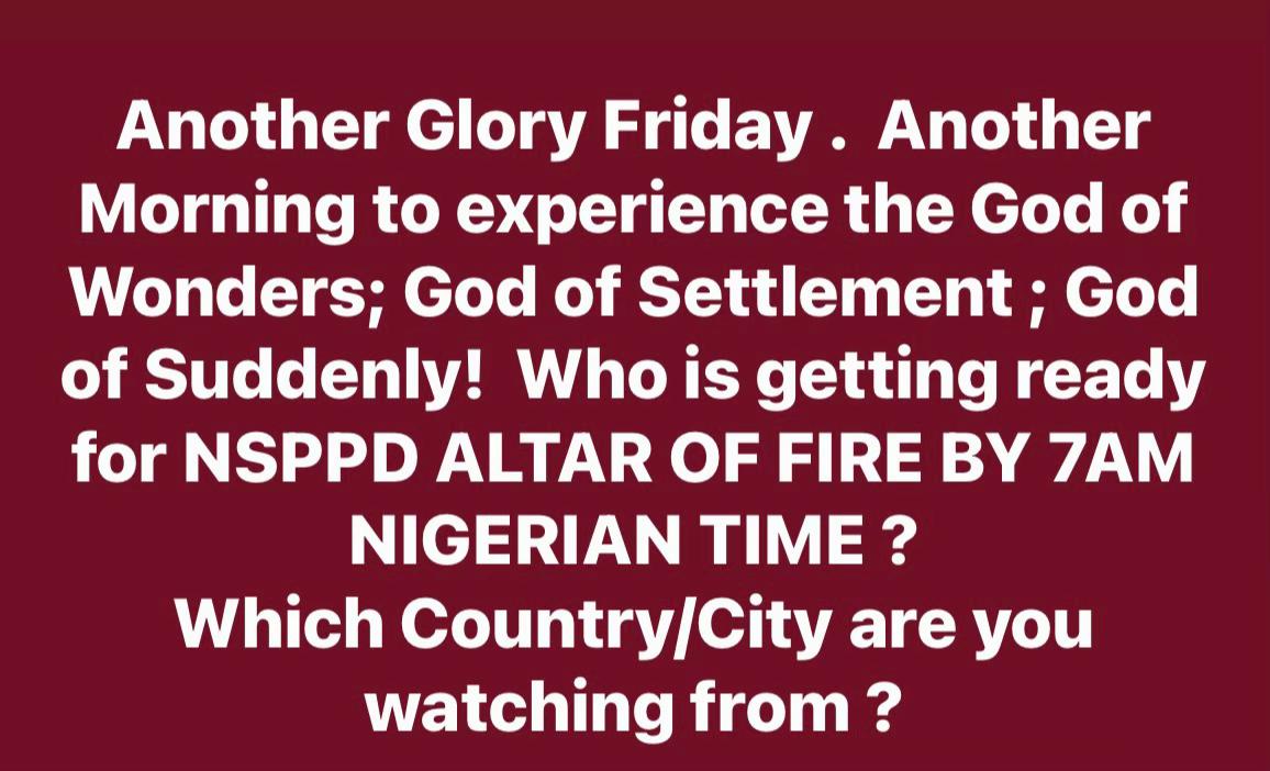 @Pastor Jerry Eze