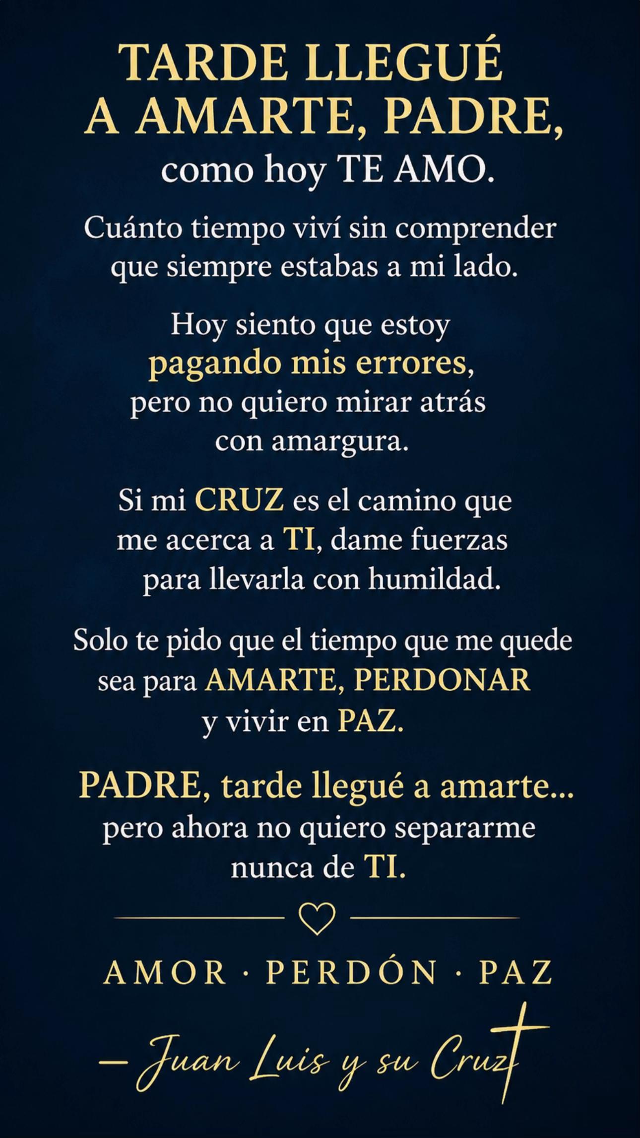 @Juan Luis acepta su Cruz