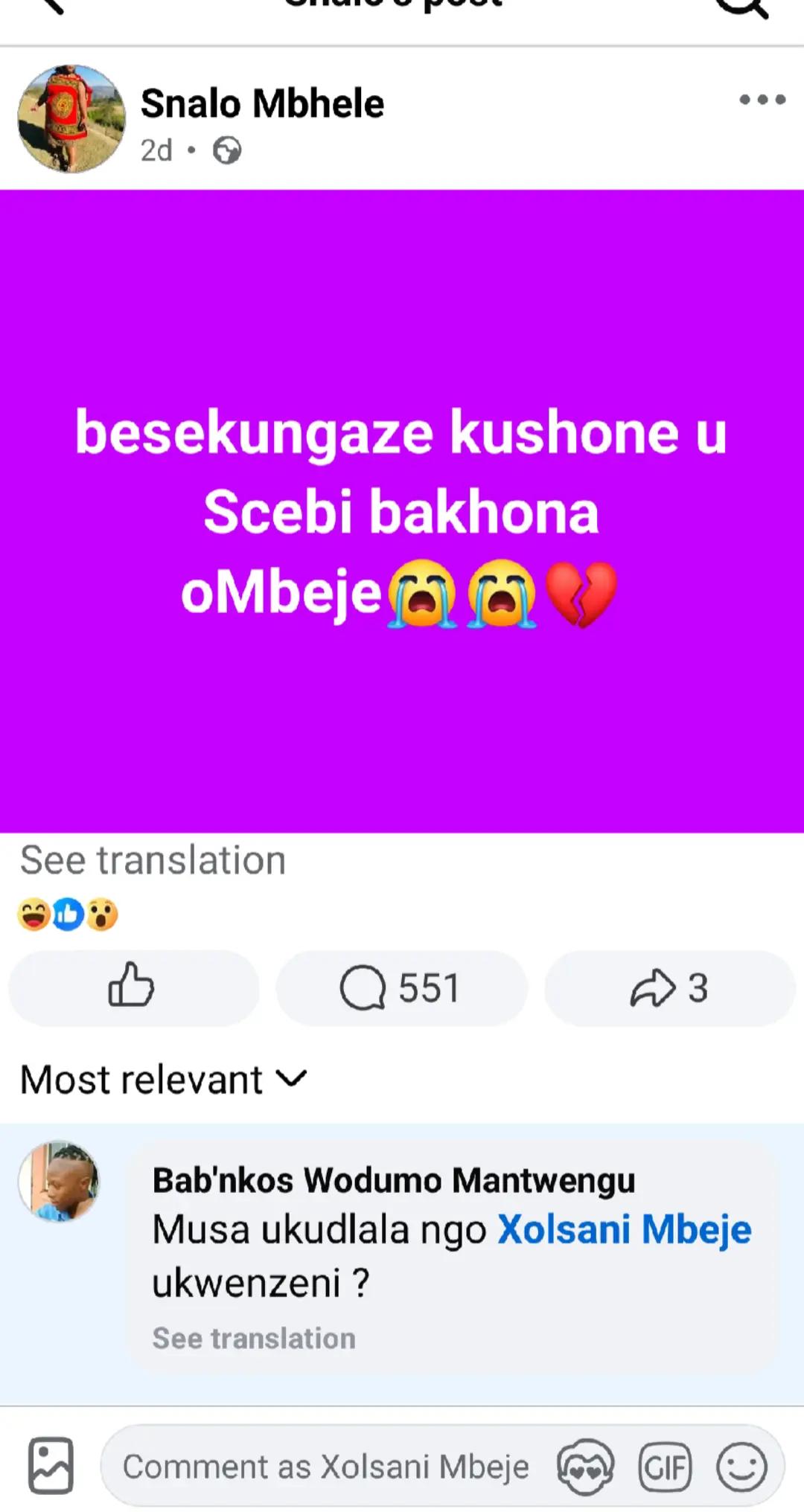 @Xolisani_Mbeje