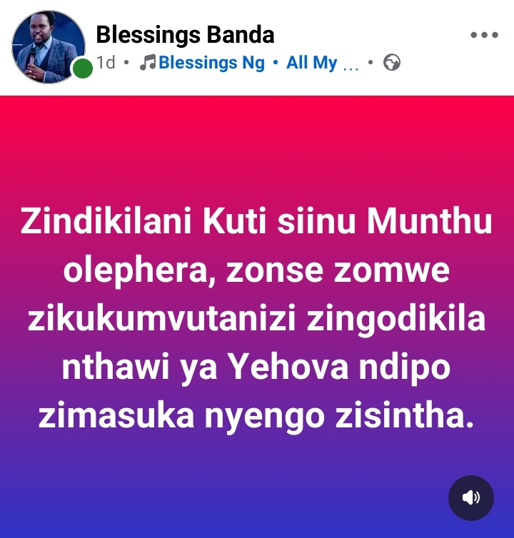 @Prophet Blessings Zuze Banda