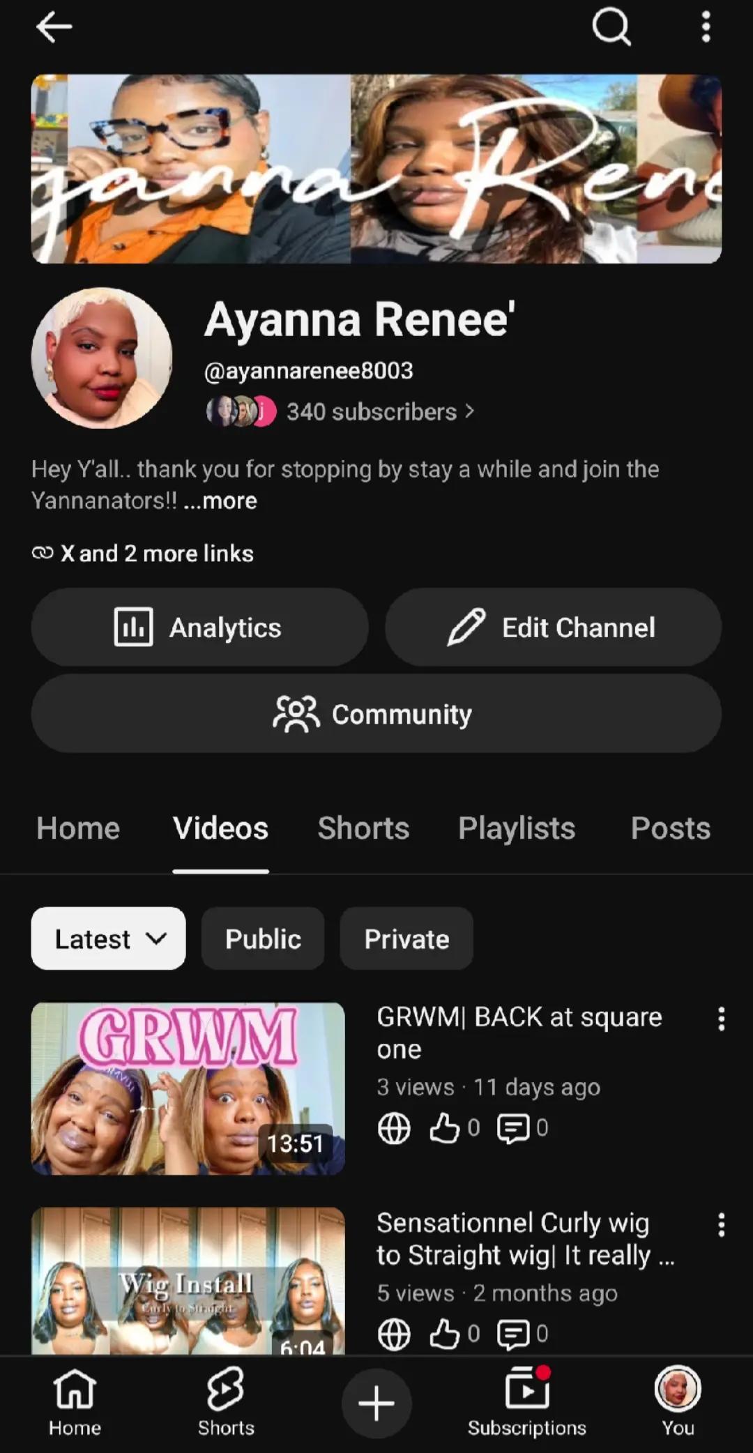 @Ayanna YT: Ayanna Renee'