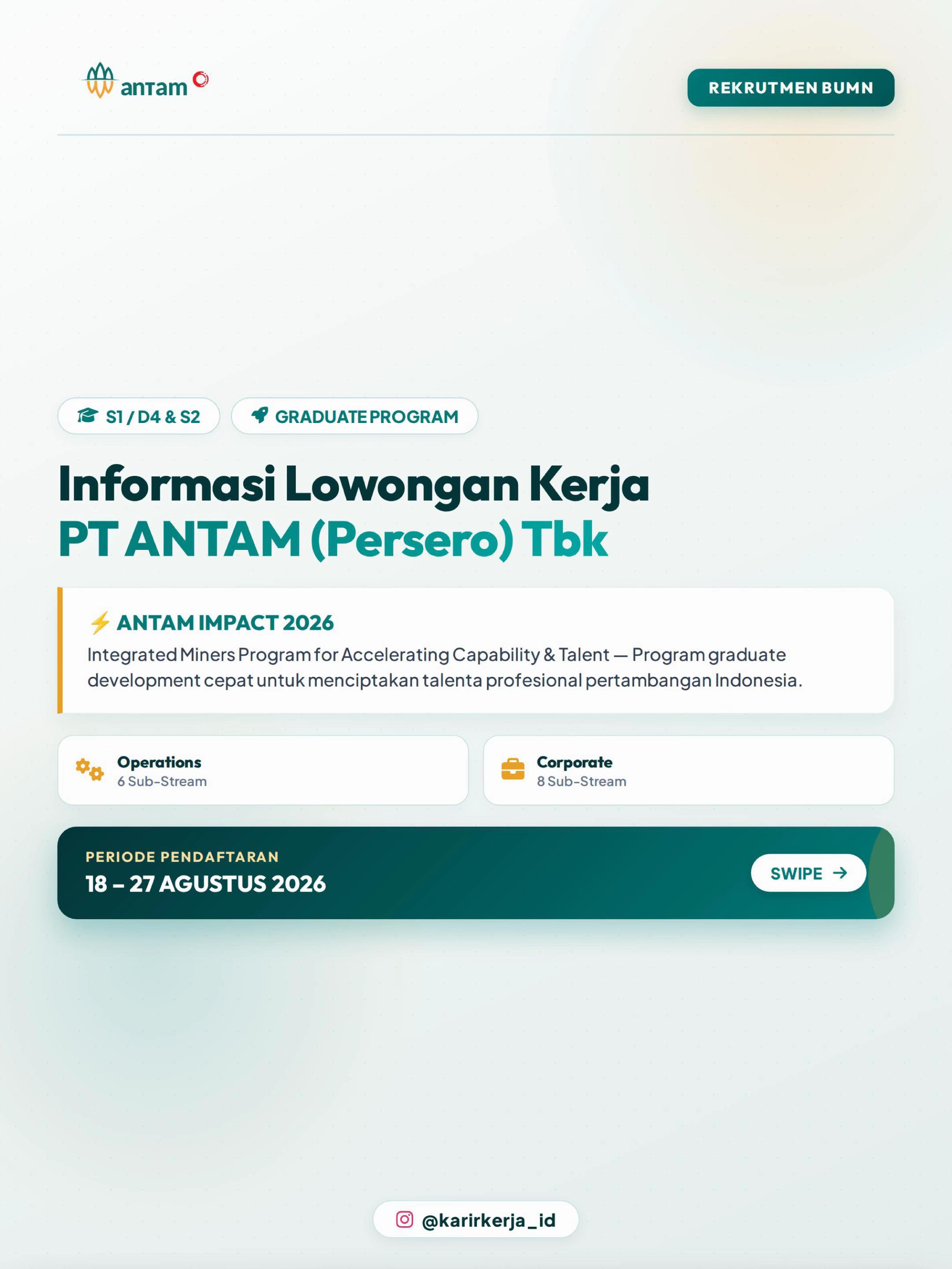 @LOWONGAN KERJA INDONESIA