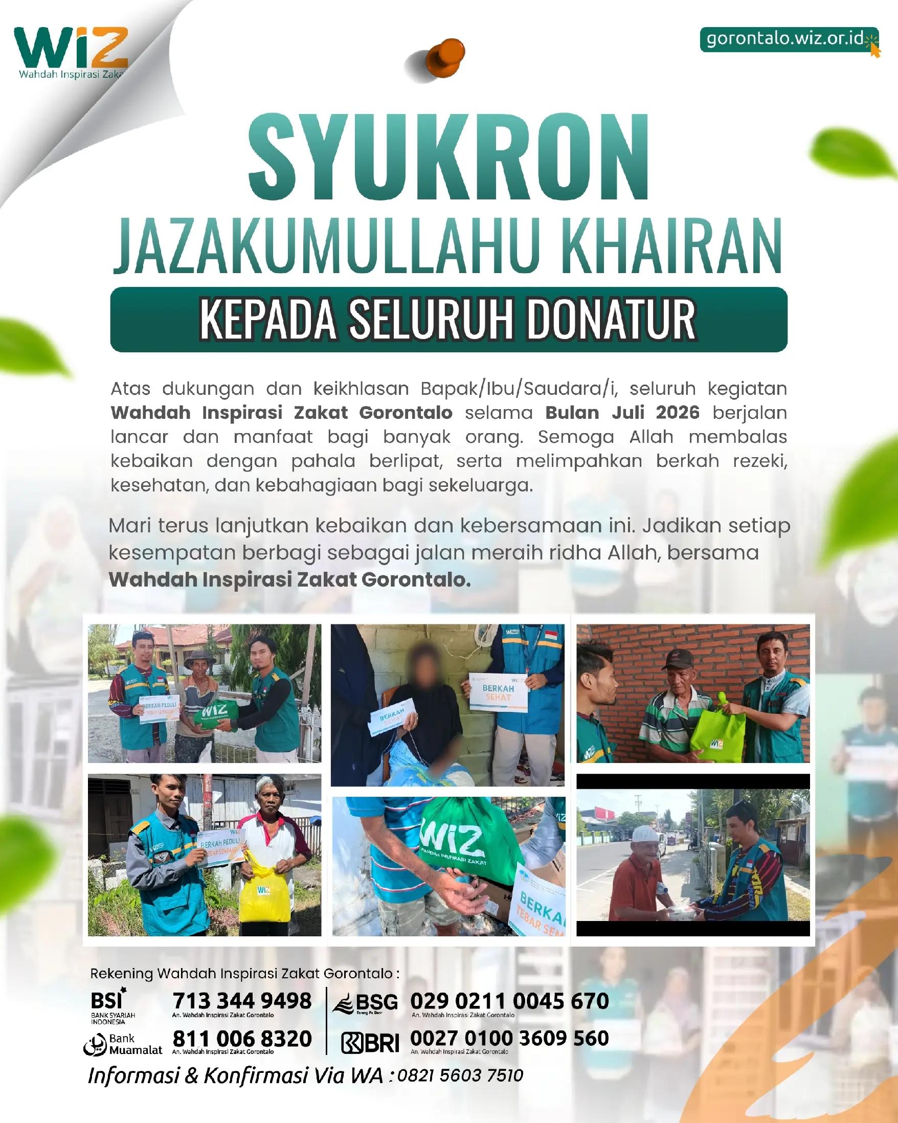 @WahdahInspirasiZakatGorontalo