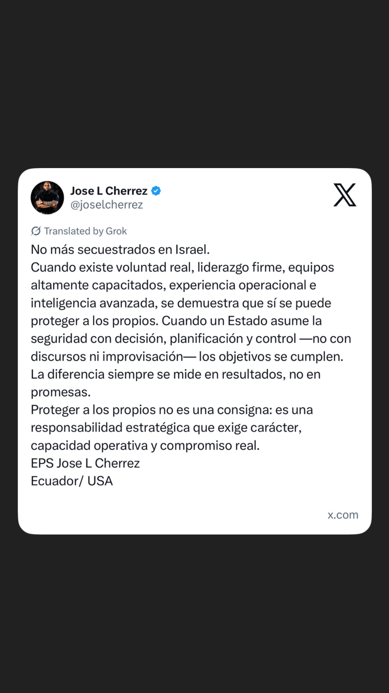 @Jose L Cherrez | EP Seguridad
