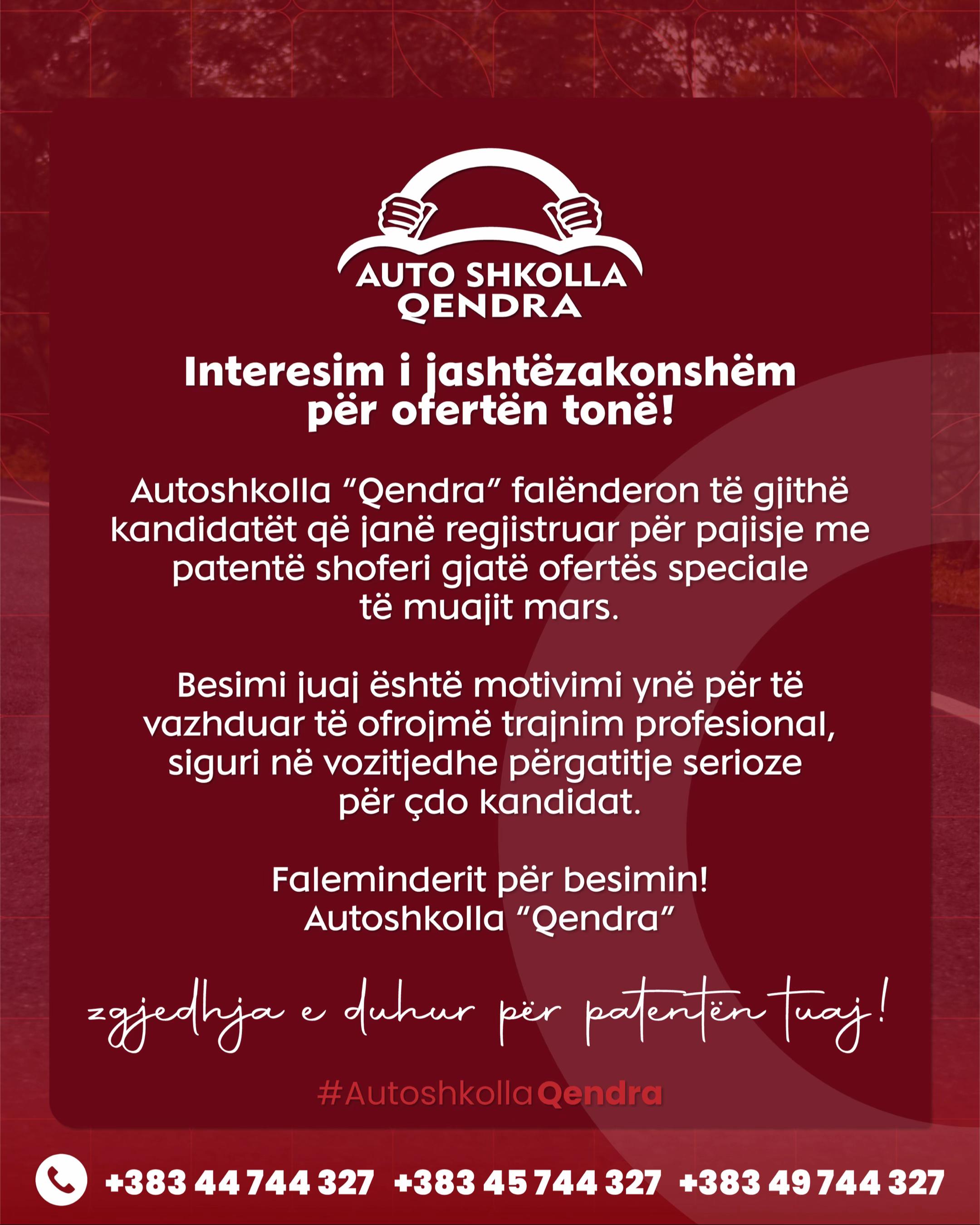 @AUTOSHKOLLA QENDRA