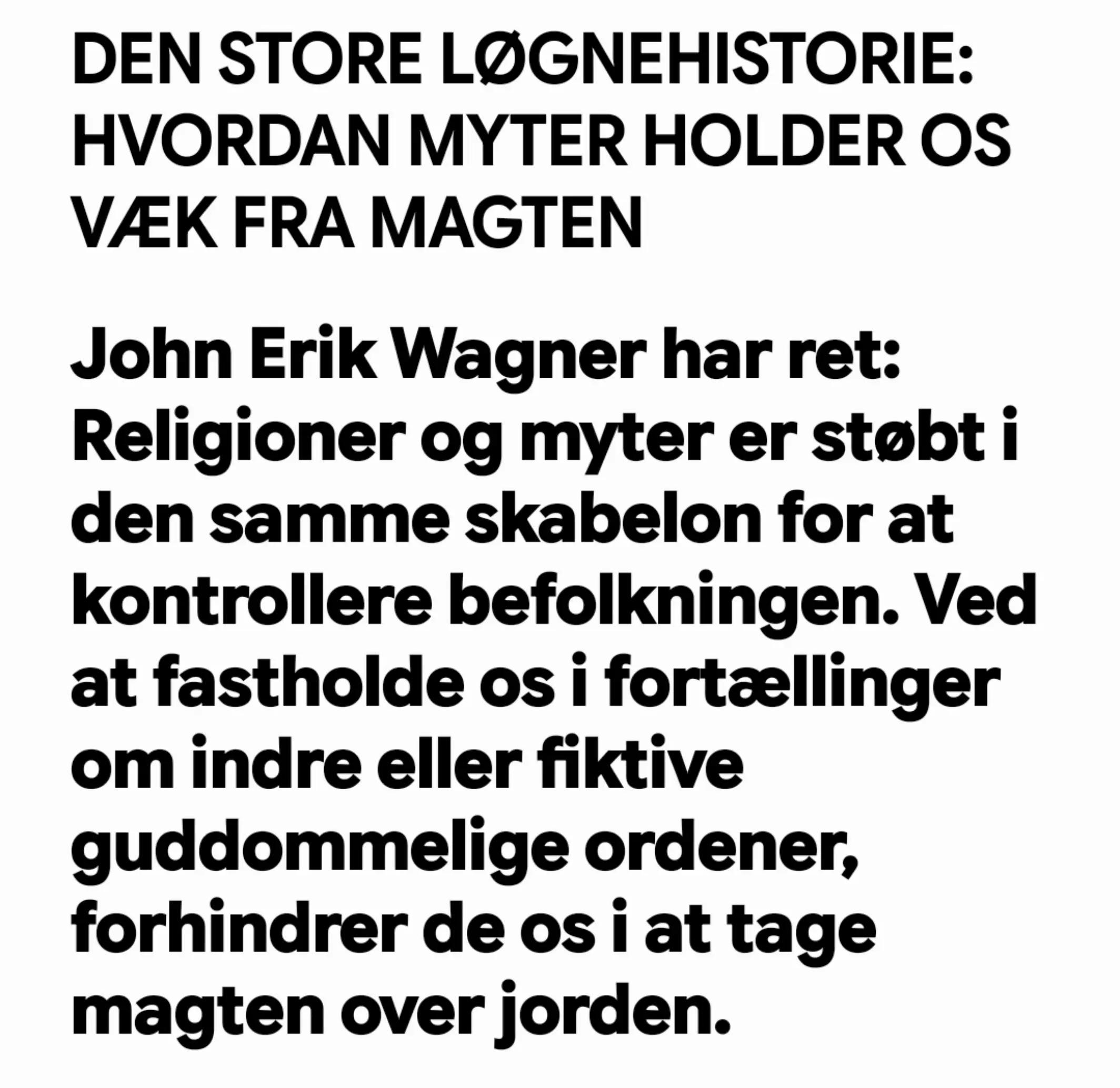 @John Erik Wagner