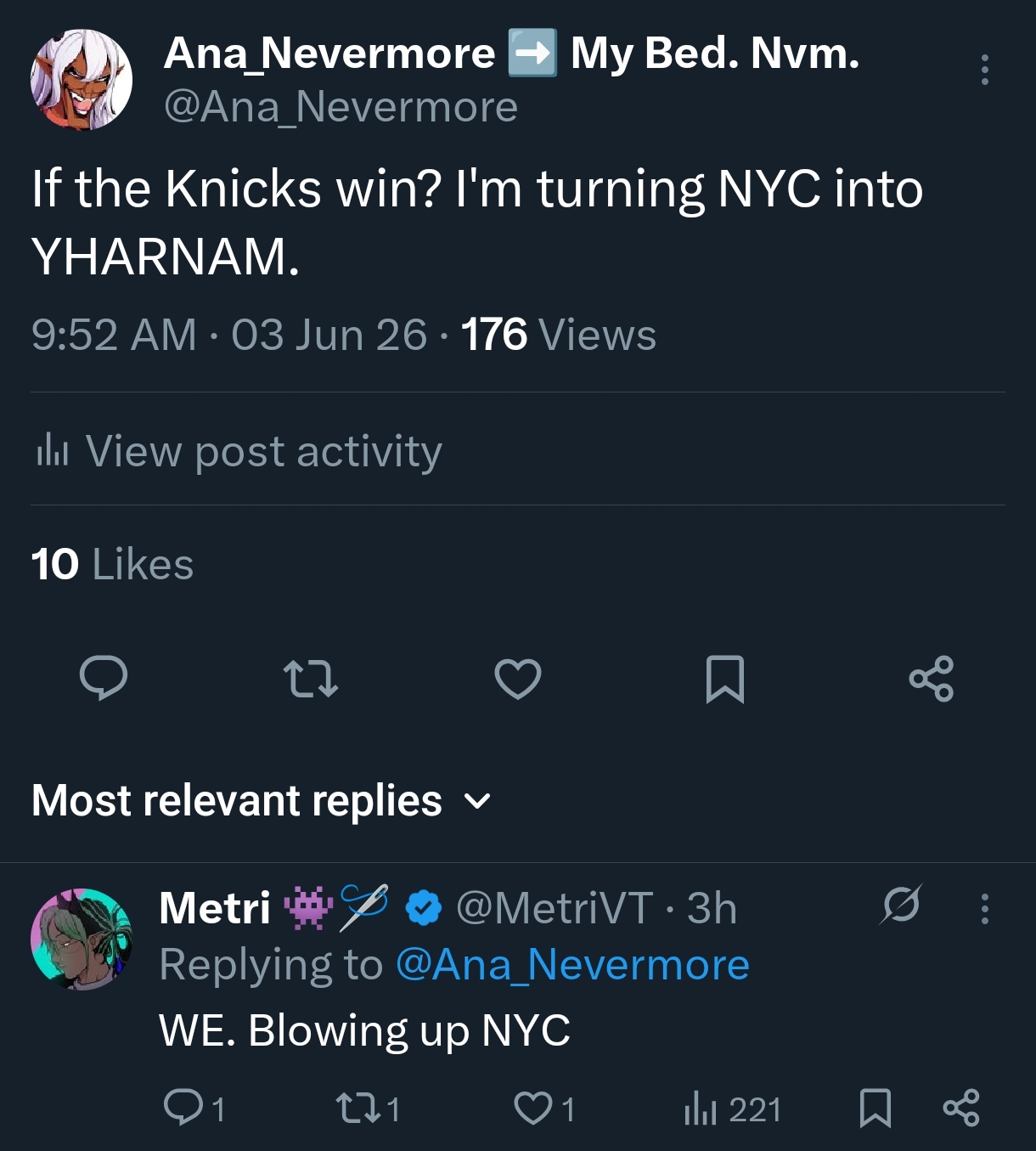 @Ana Nevermore hates Klay T.