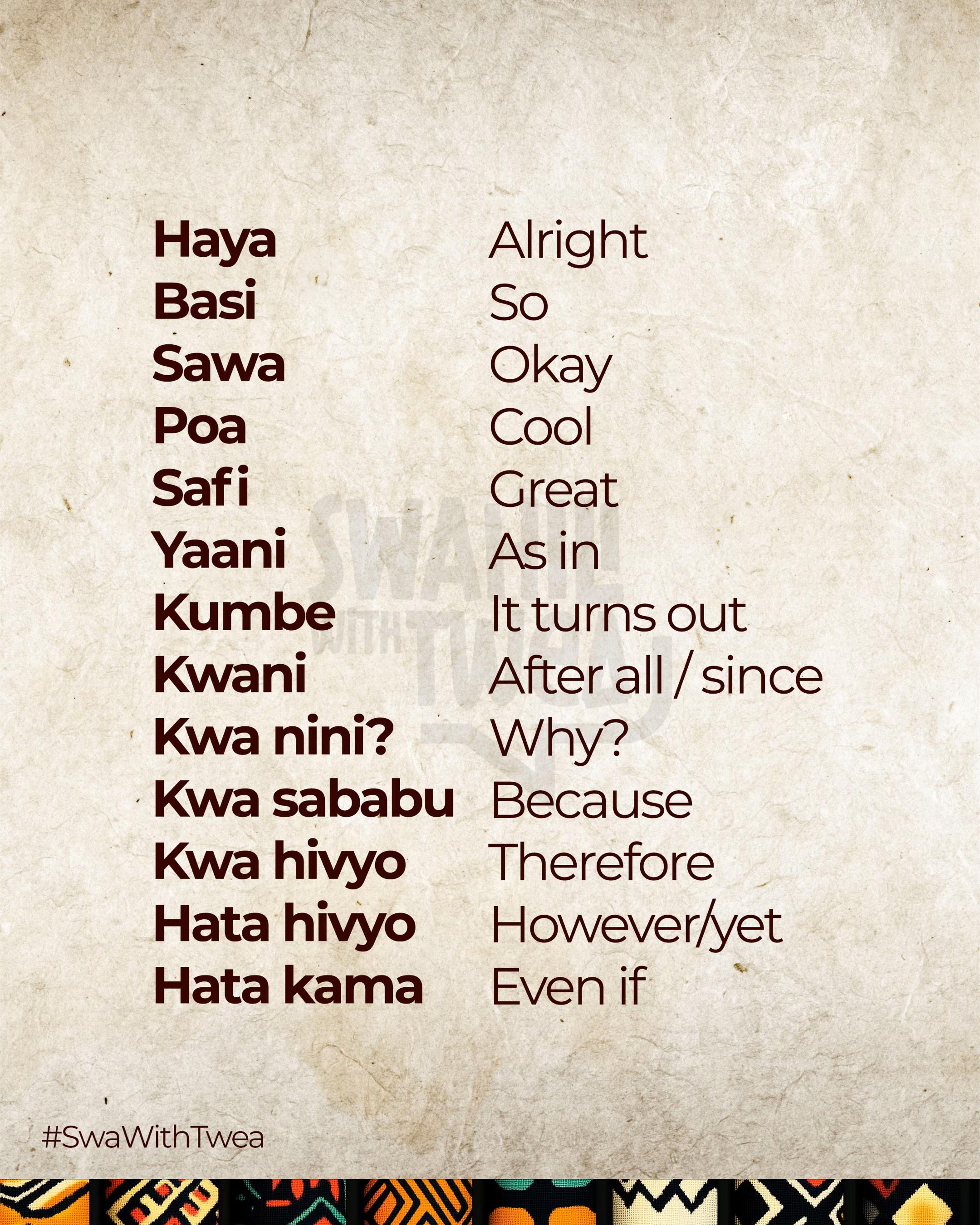 @Swahili With Twea