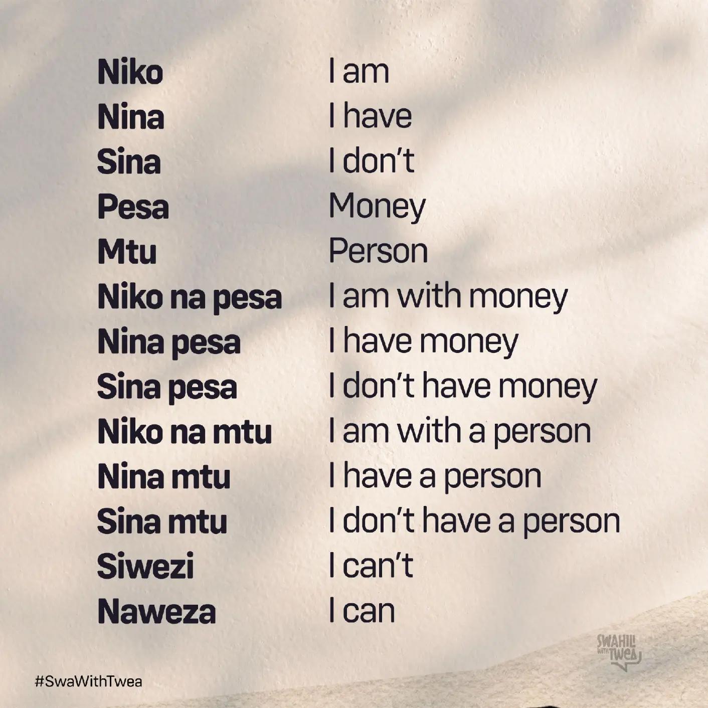 @Swahili With Twea