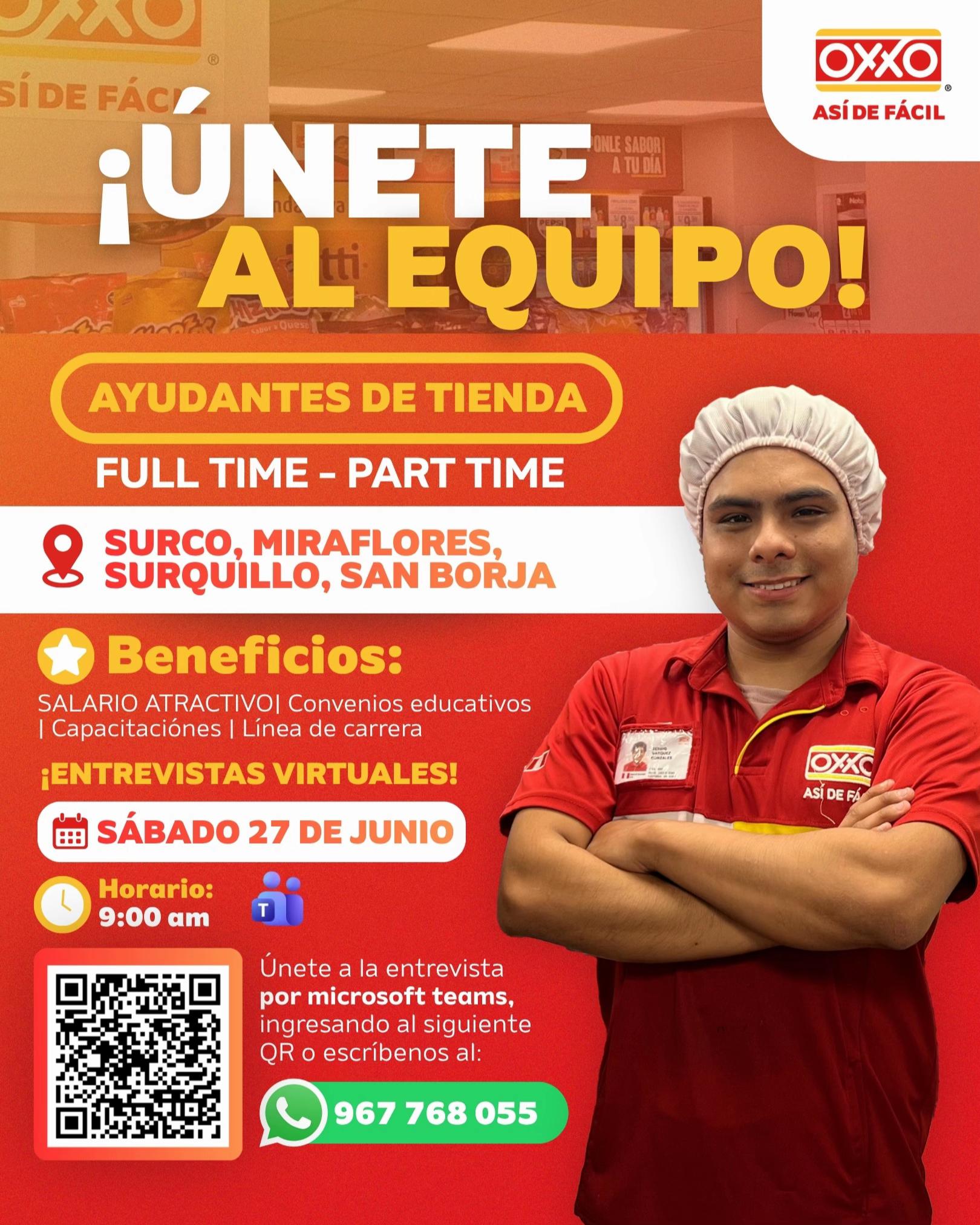 @Trabaja en OXXO Per&uacute;