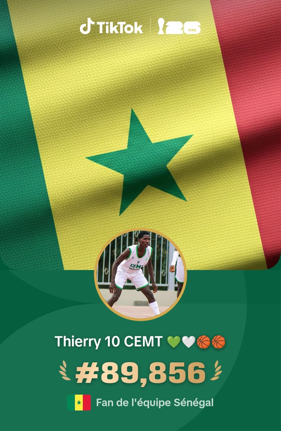@Thierry 10 CEMT 💚🤍🏀🏀