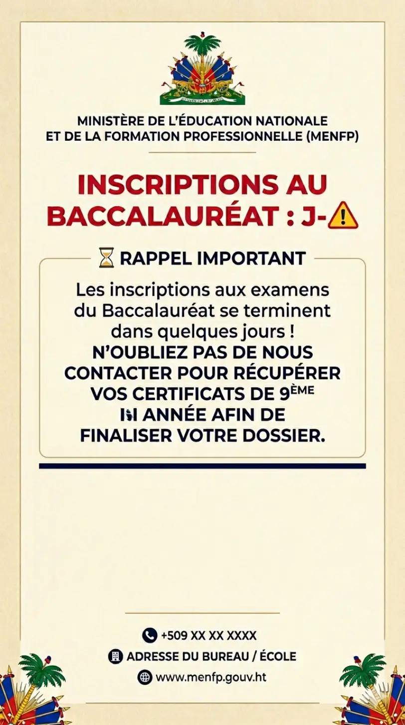 @MENFP HAITI Officiel