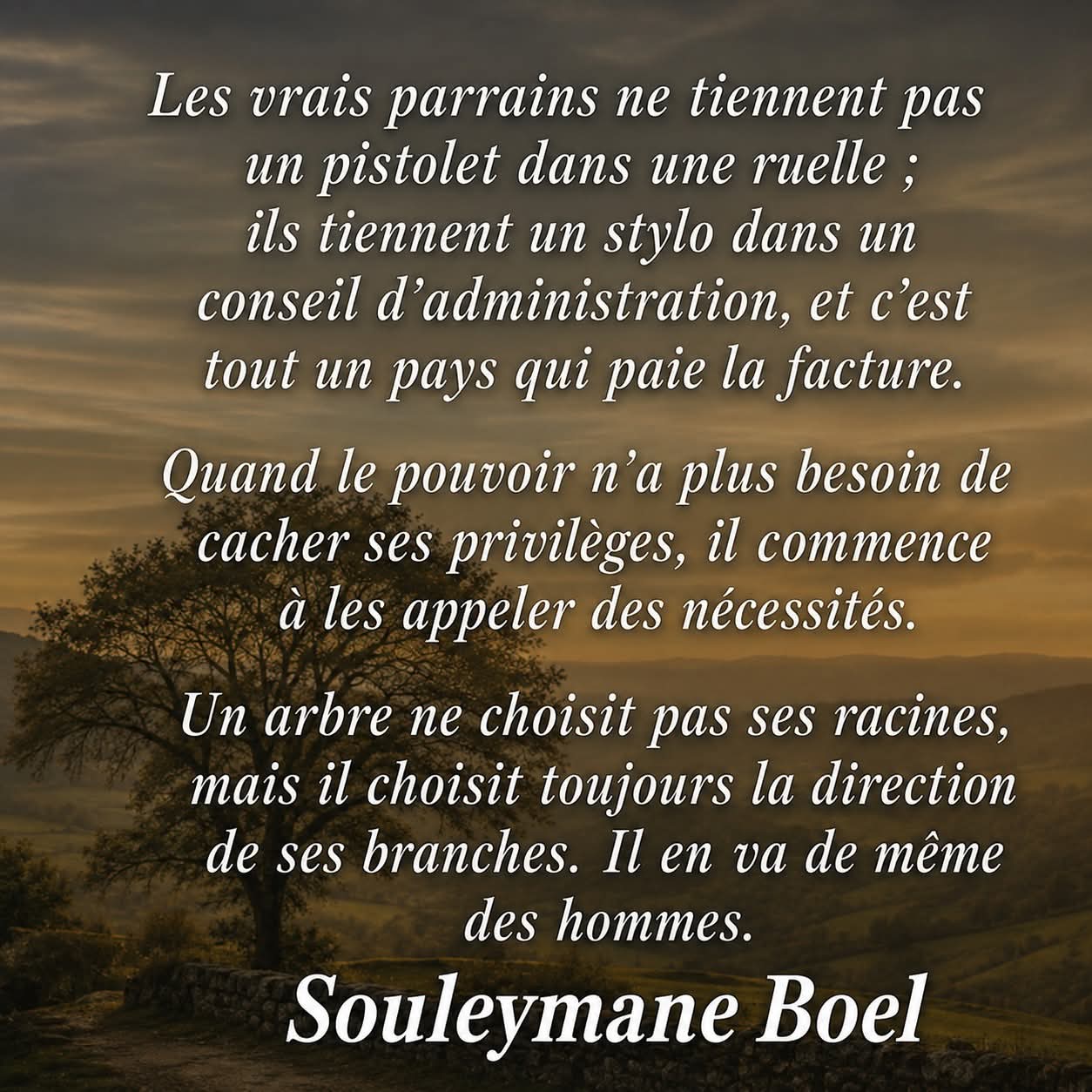 @Scenariste Souleymane Boël