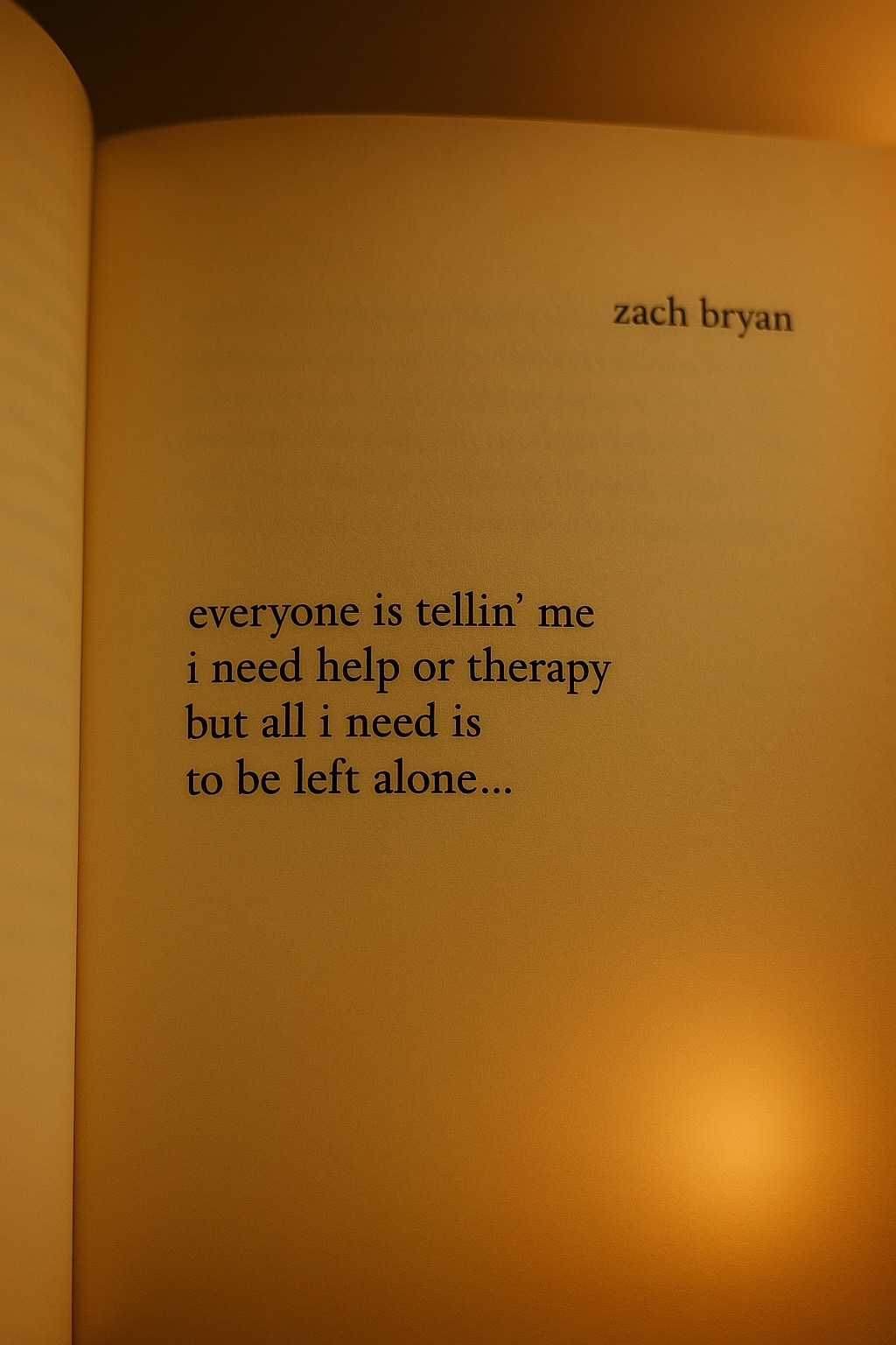 @Zach Bryan Quotes